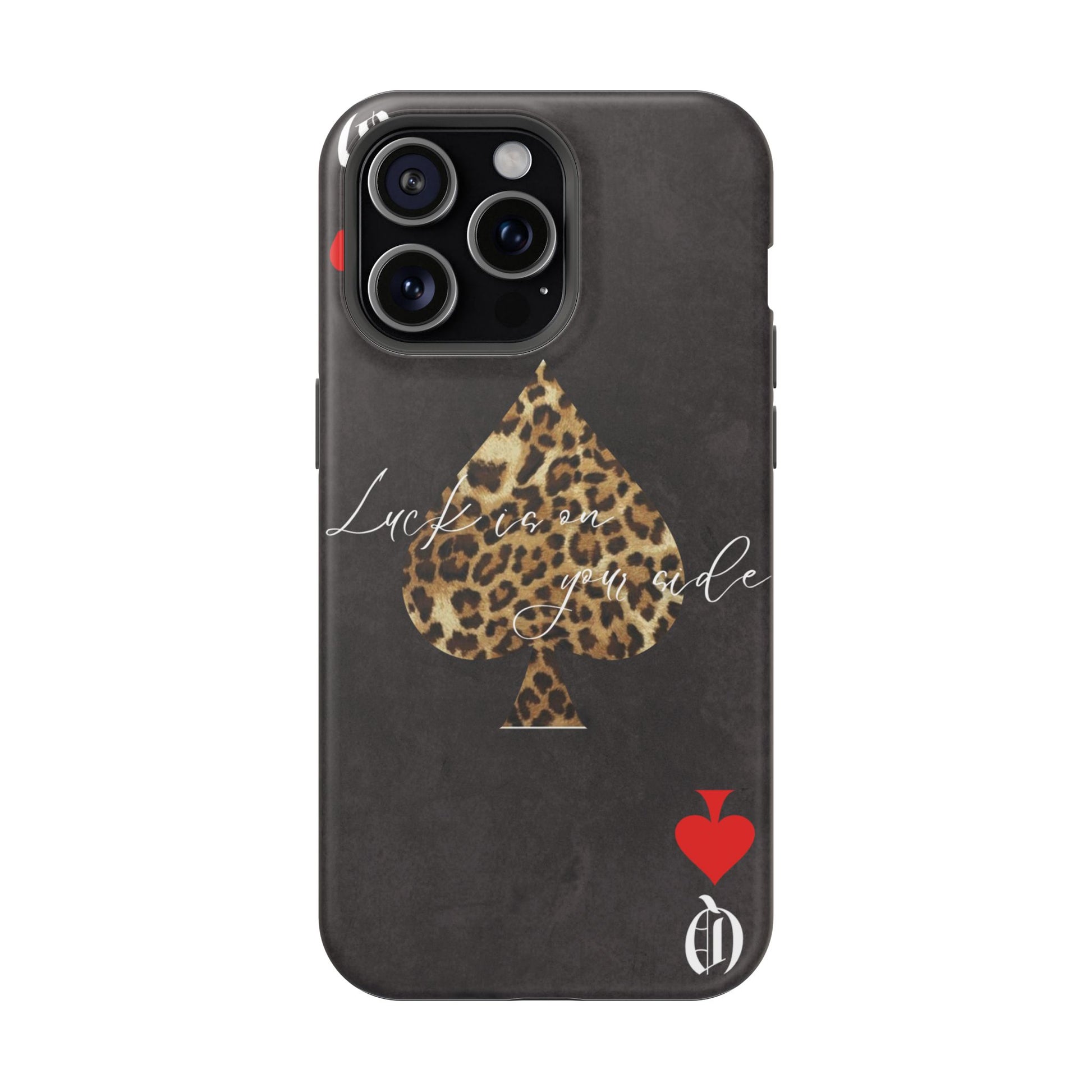 "Luck Is On Your Side" Cheetah Phone Case