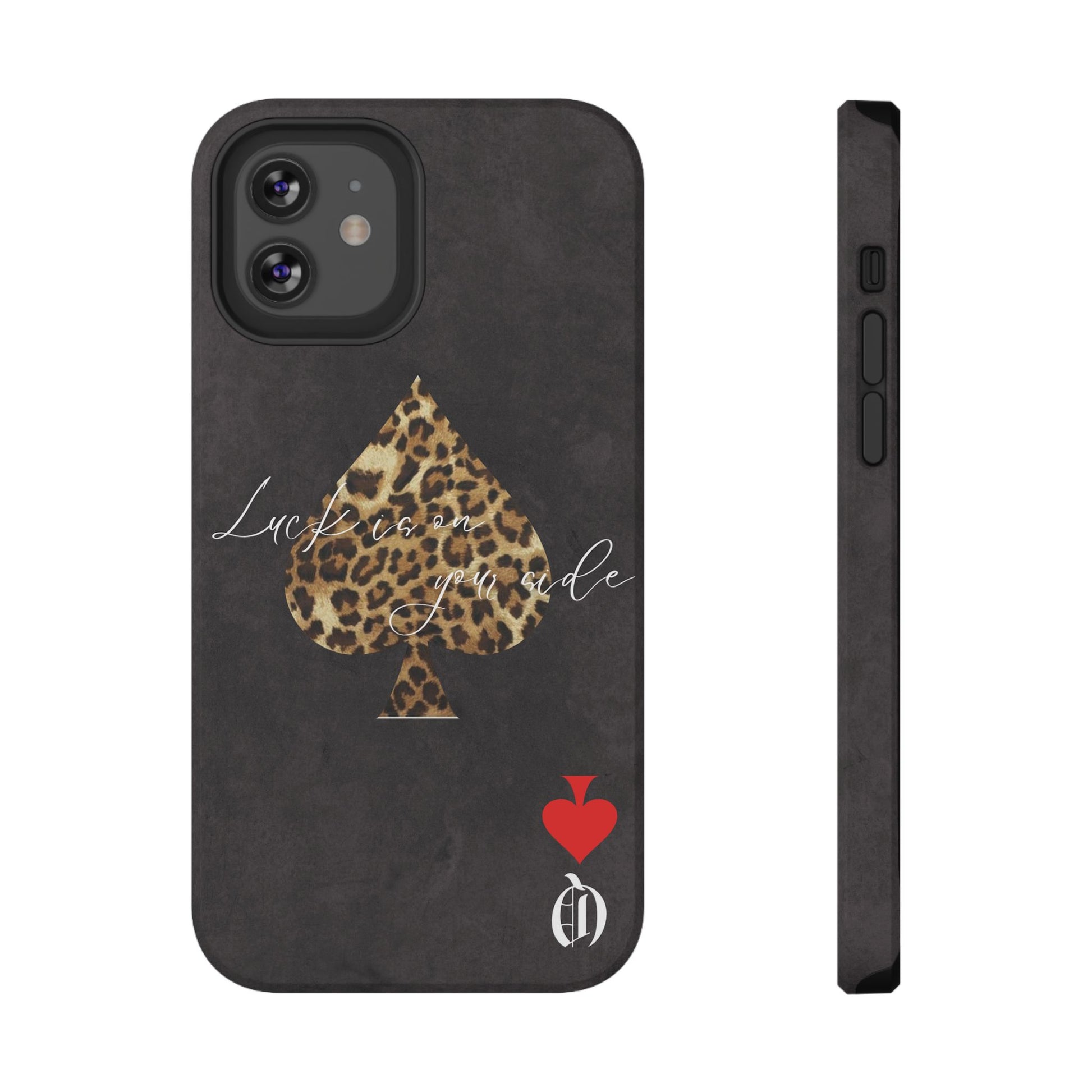 "Luck Is On Your Side" Cheetah Phone Case