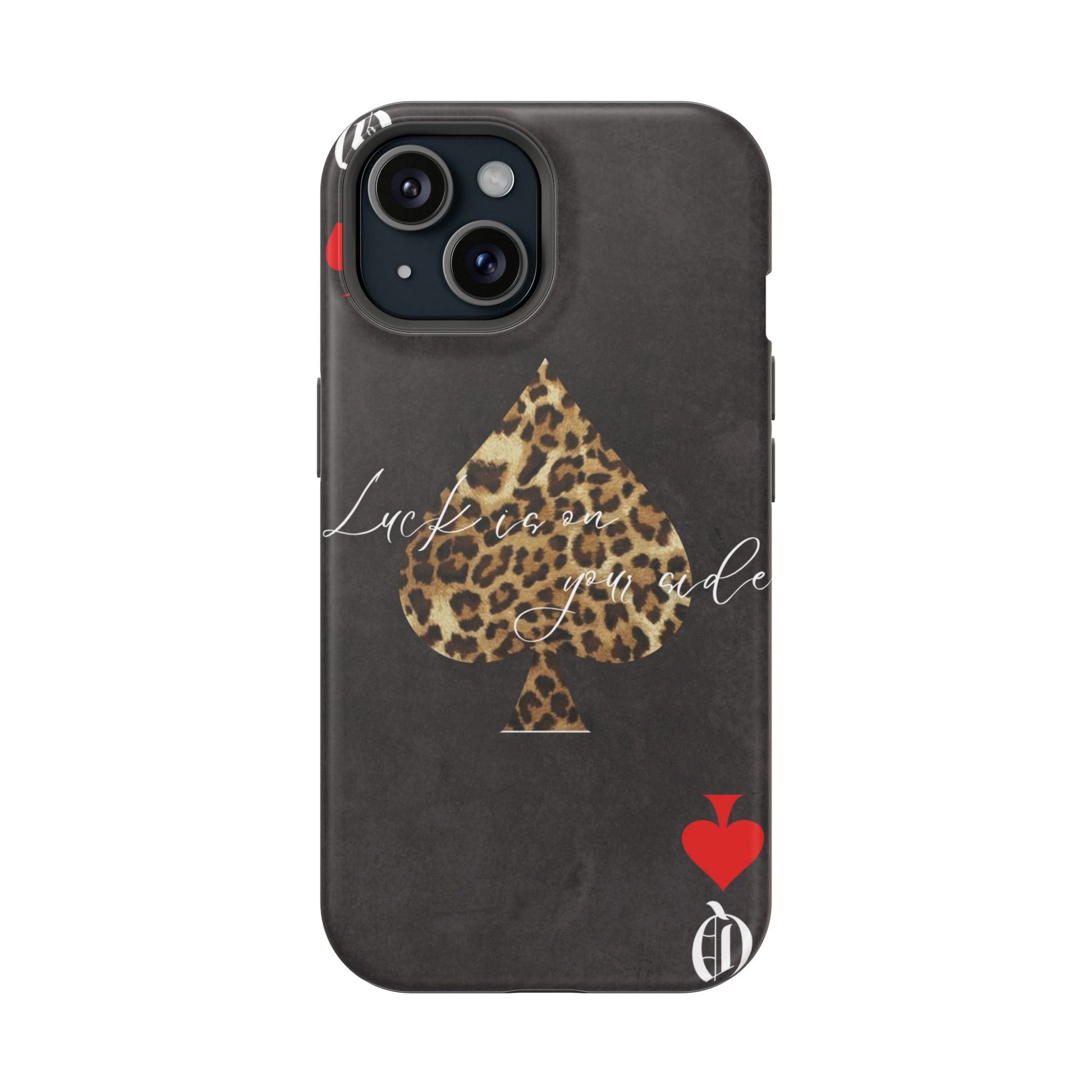 "Luck Is On Your Side" Cheetah Phone Case