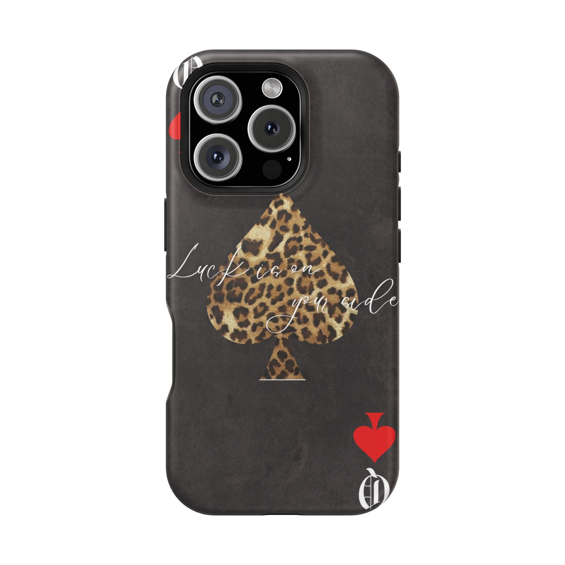 "Luck Is On Your Side" Cheetah Phone Case