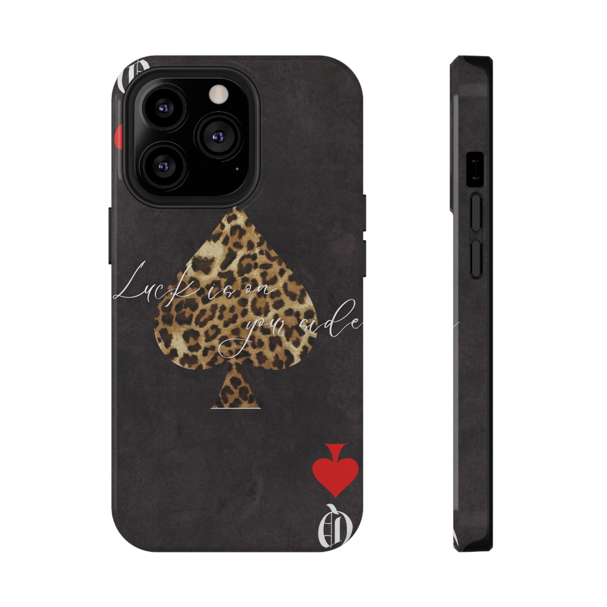 "Luck Is On Your Side" Cheetah Phone Case
