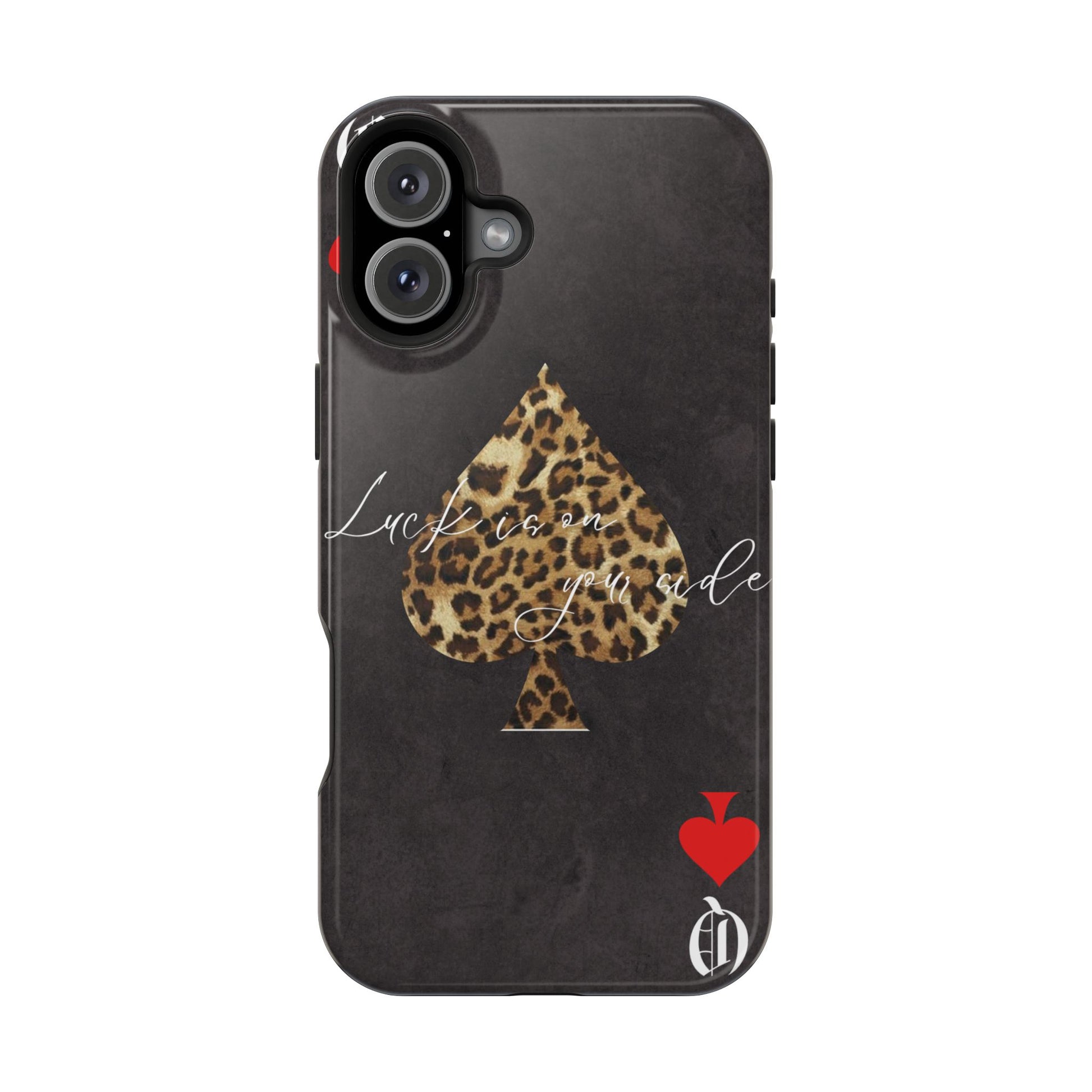 "Luck Is On Your Side" Cheetah Phone Case