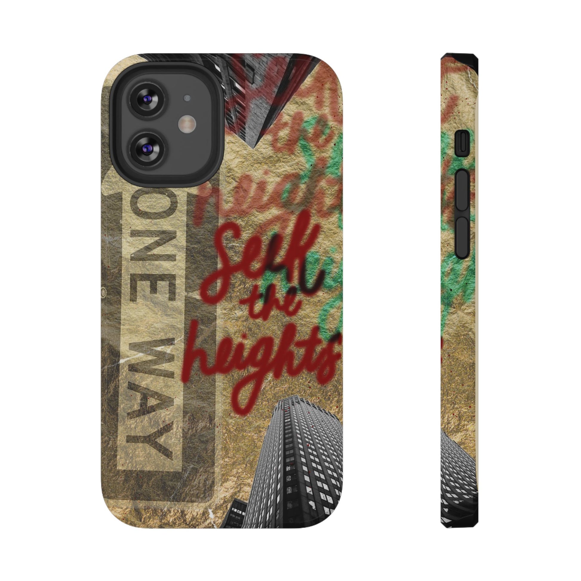 "Seek the Heights" Gold Phone Case