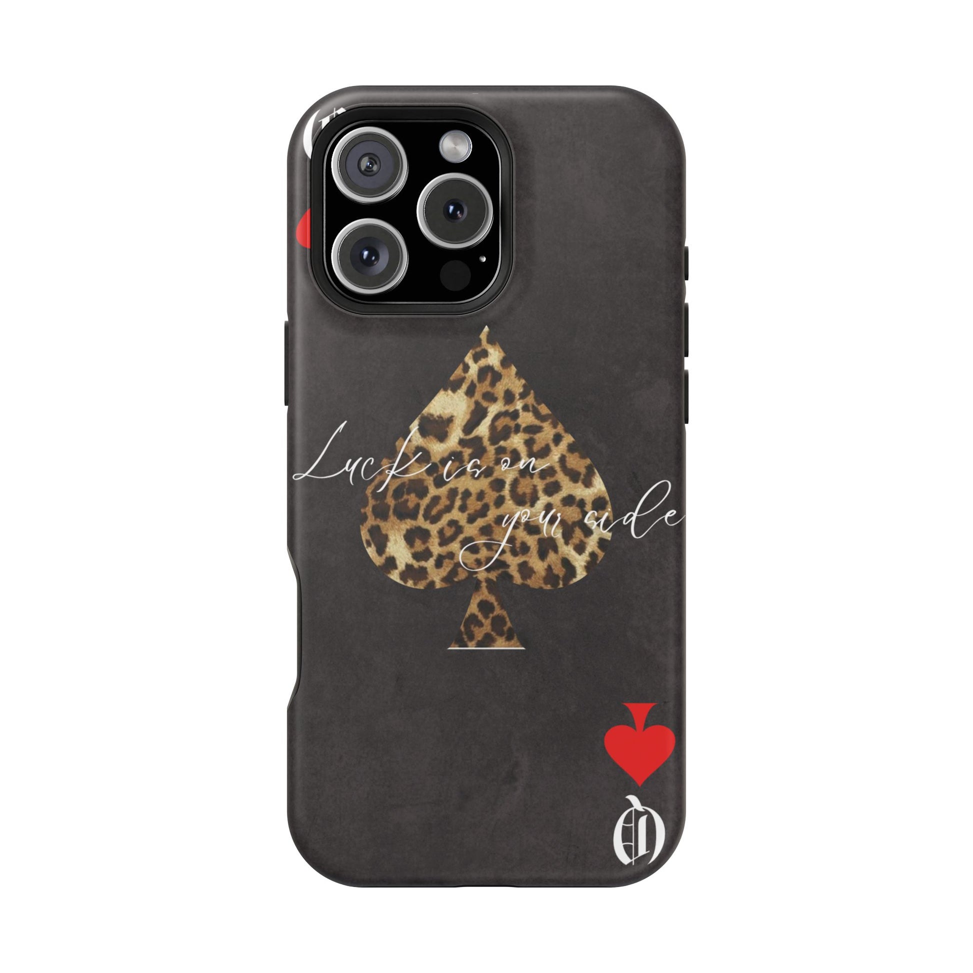 "Luck Is On Your Side" Cheetah Phone Case