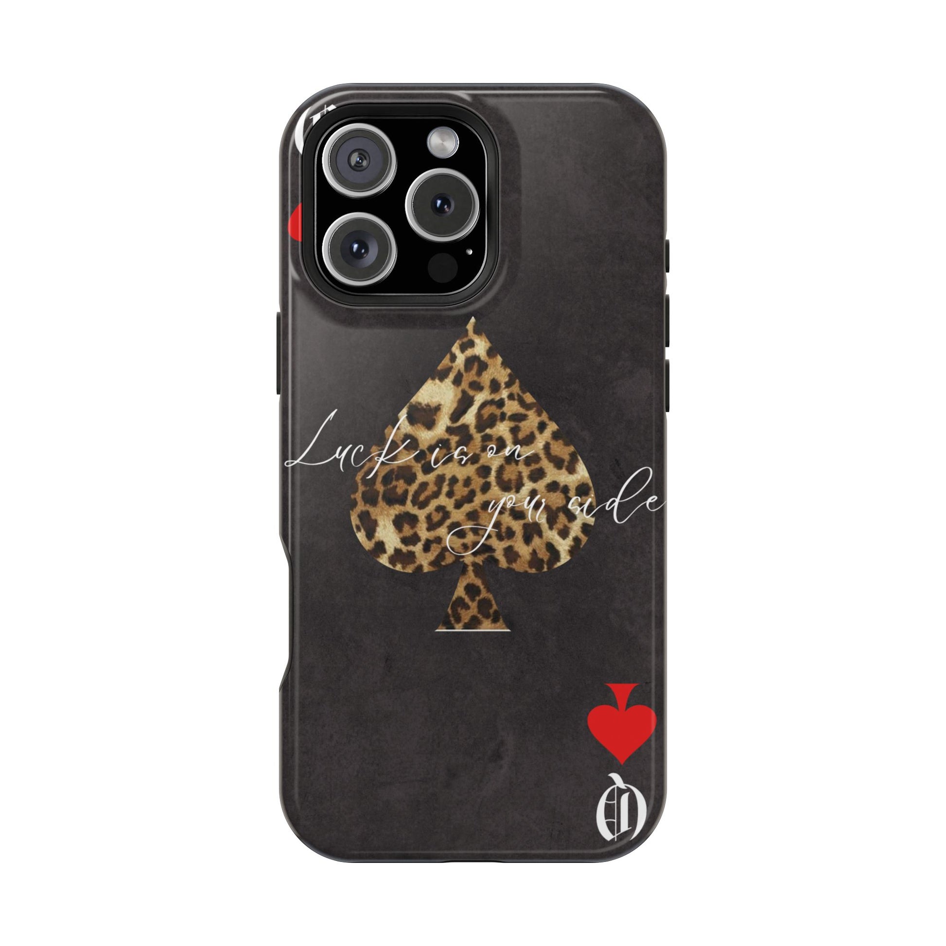 "Luck Is On Your Side" Cheetah Phone Case