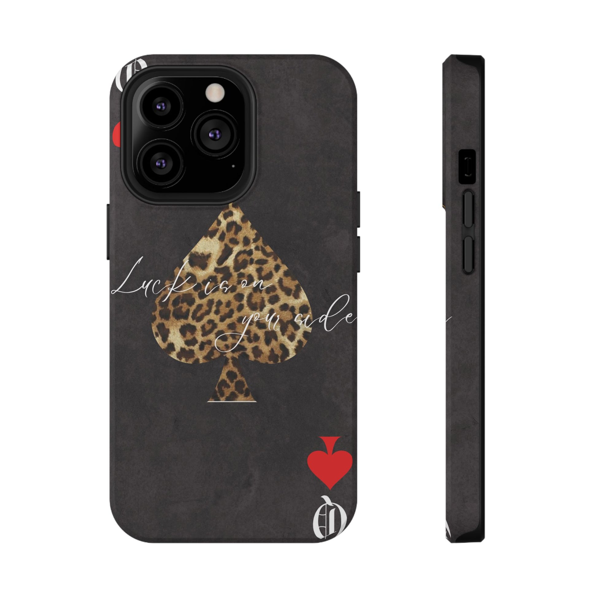 "Luck Is On Your Side" Cheetah Phone Case