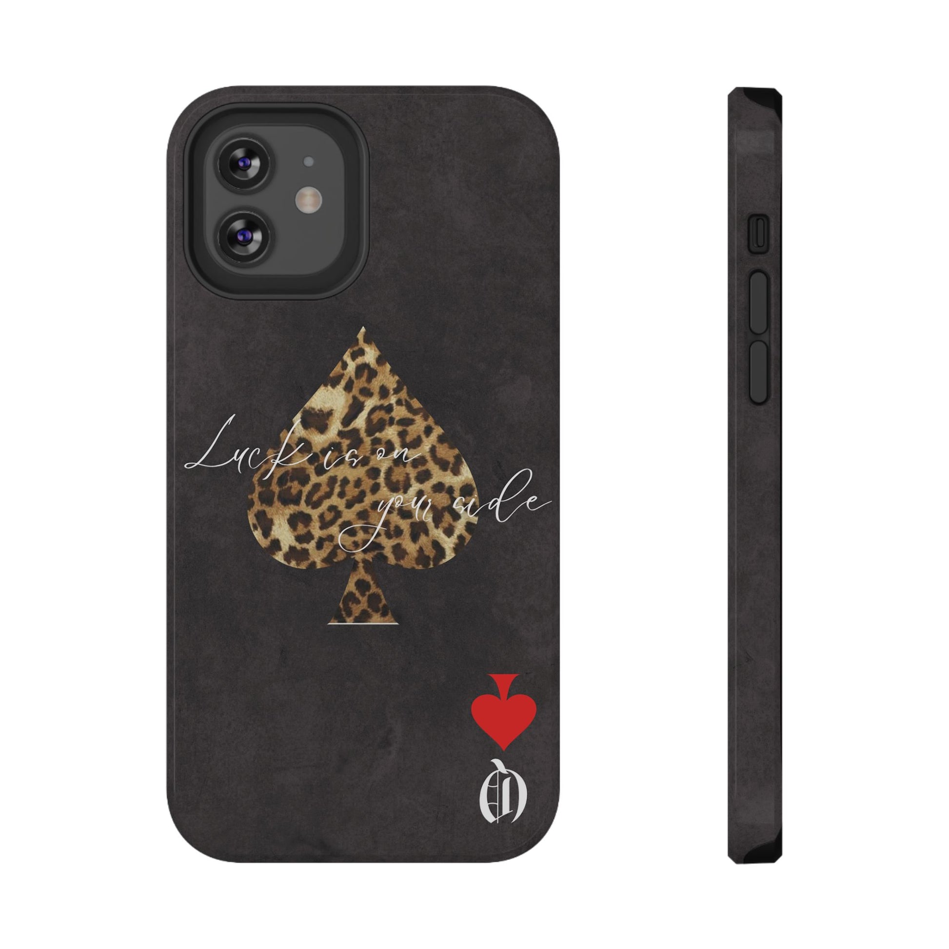 "Luck Is On Your Side" Cheetah Phone Case