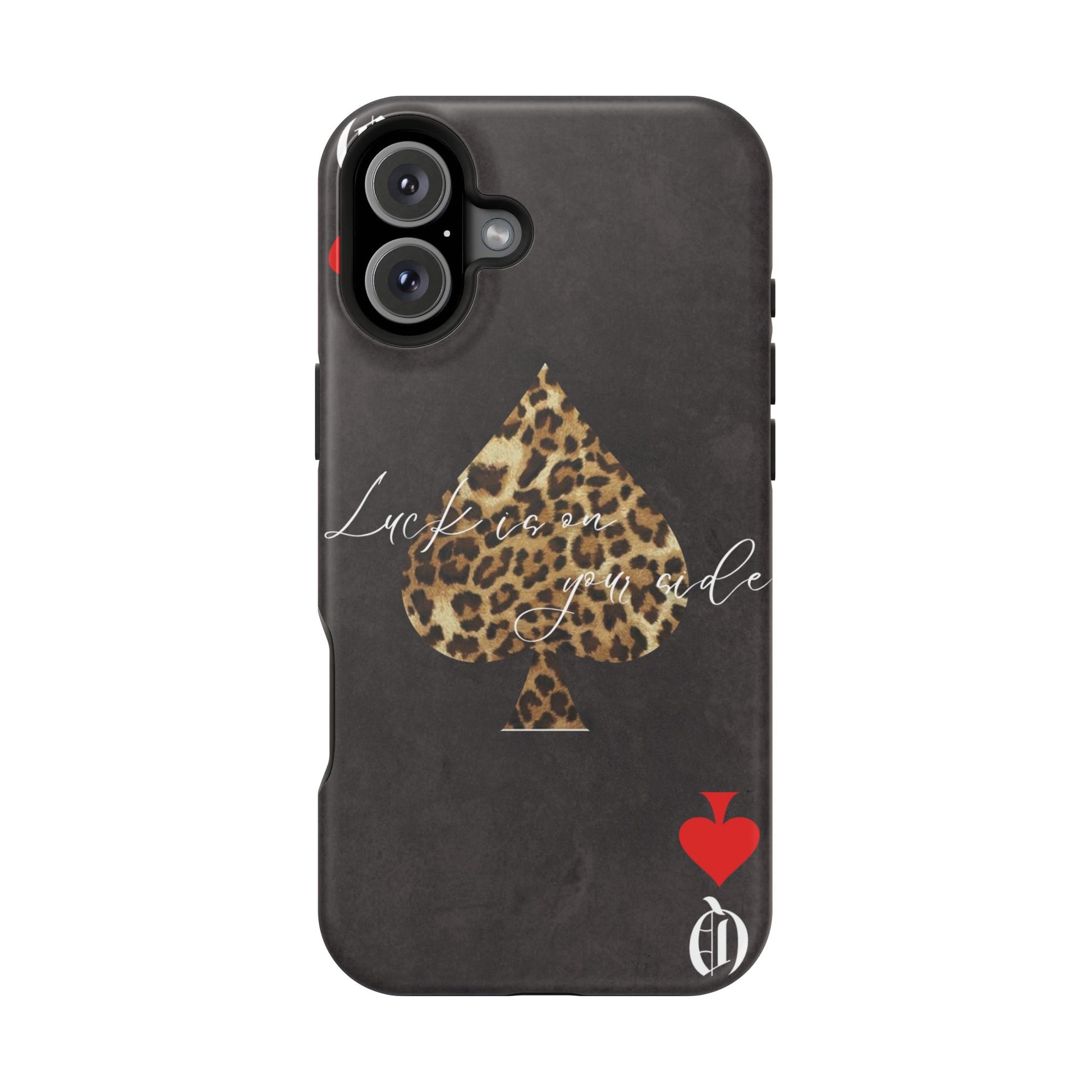 "Luck Is On Your Side" Cheetah Phone Case
