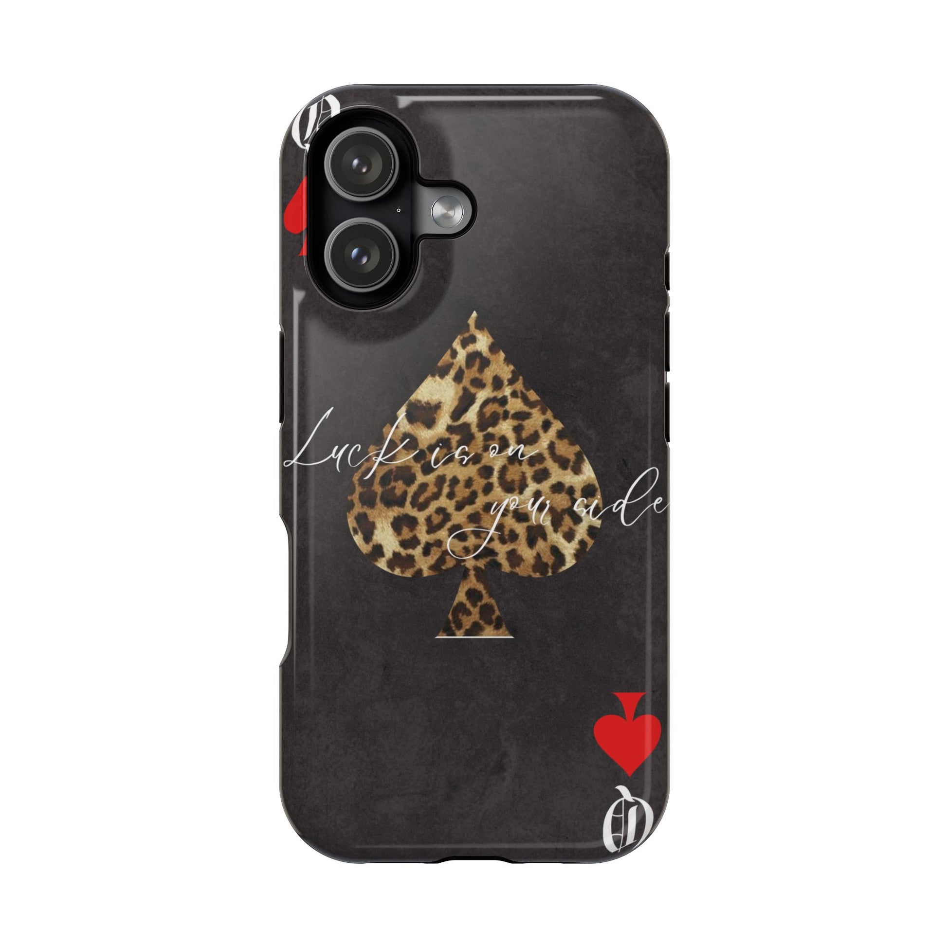 "Luck Is On Your Side" Cheetah Phone Case