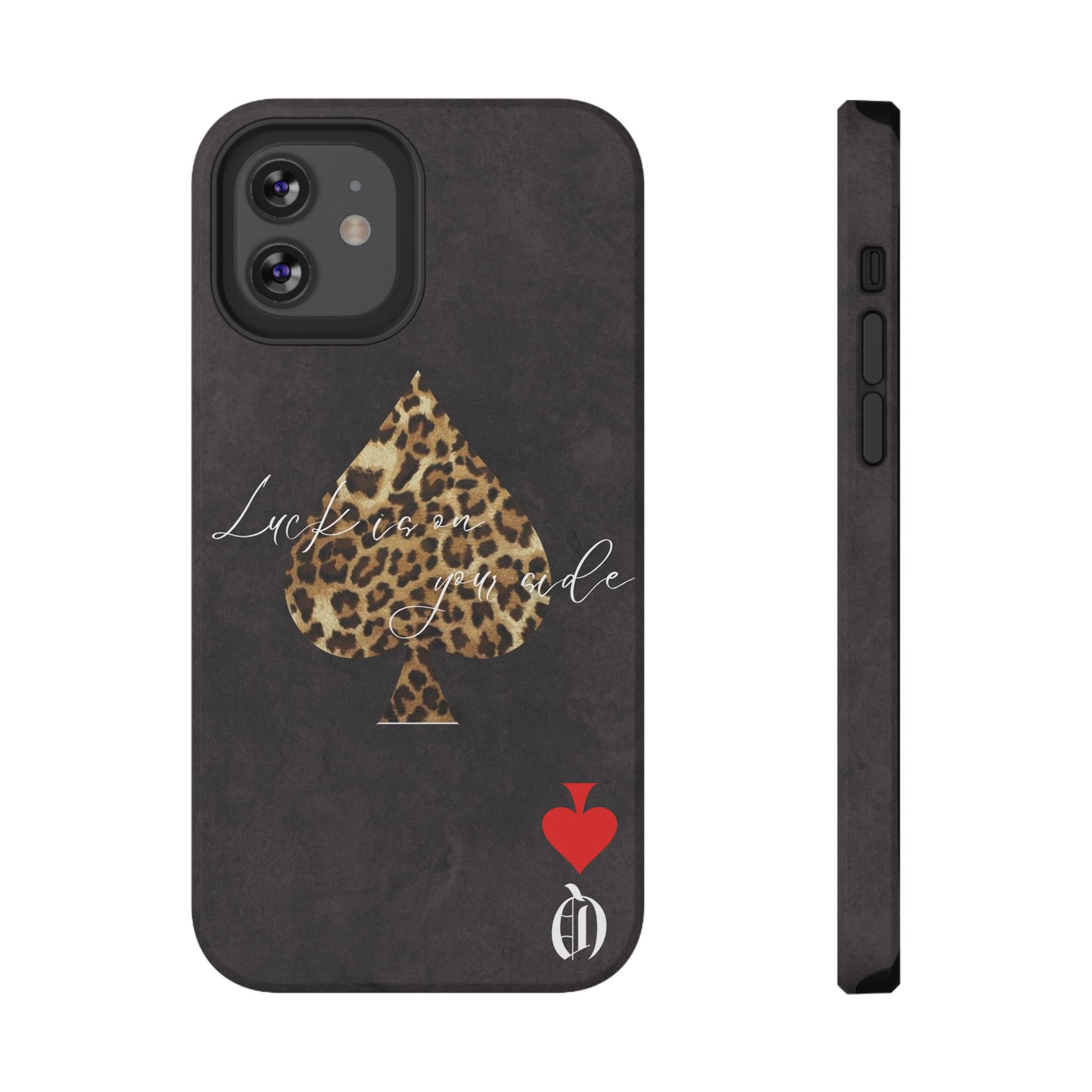 "Luck Is On Your Side" Cheetah Phone Case