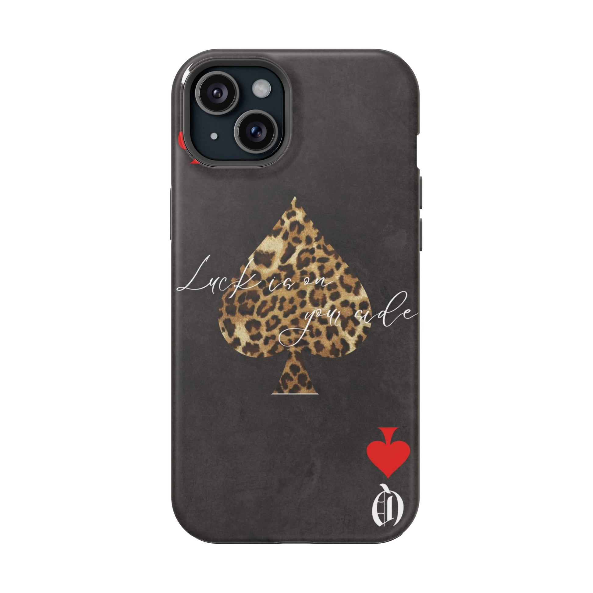 "Luck Is On Your Side" Cheetah Phone Case