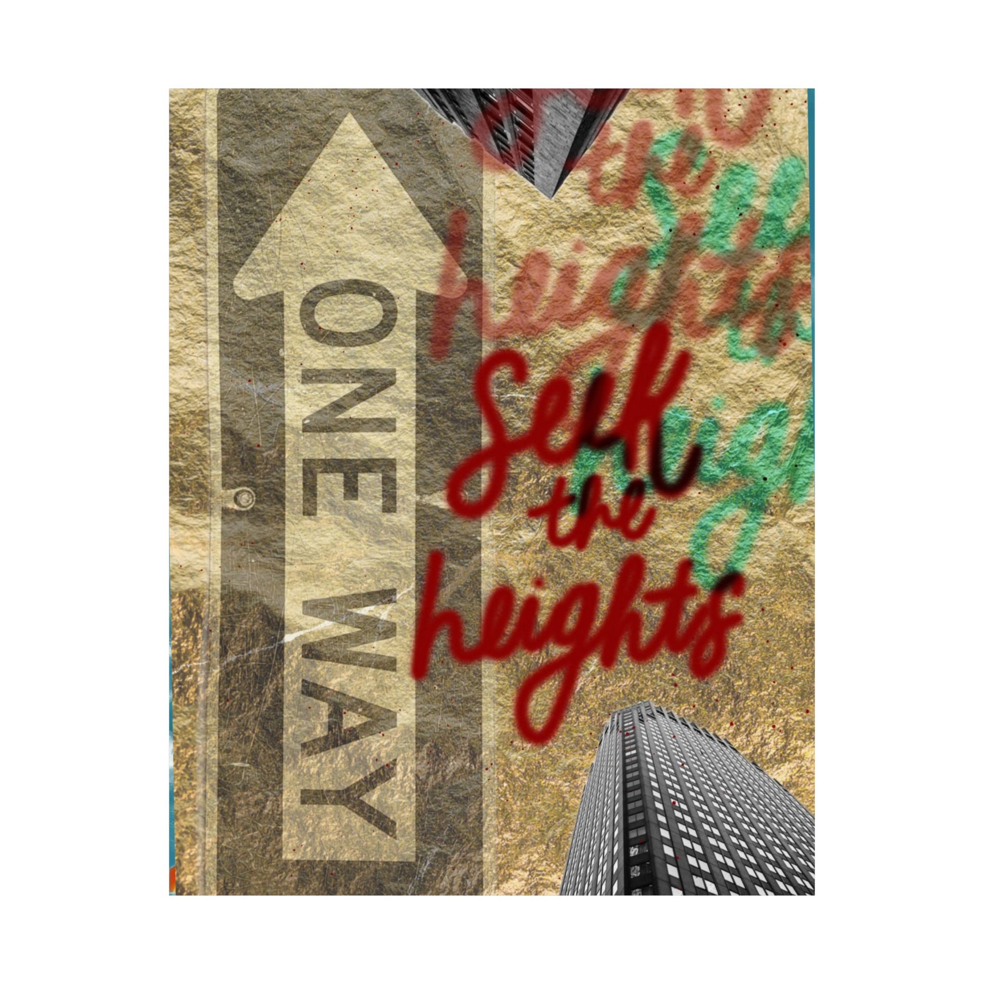 "Seek the Heights - Gold" Print