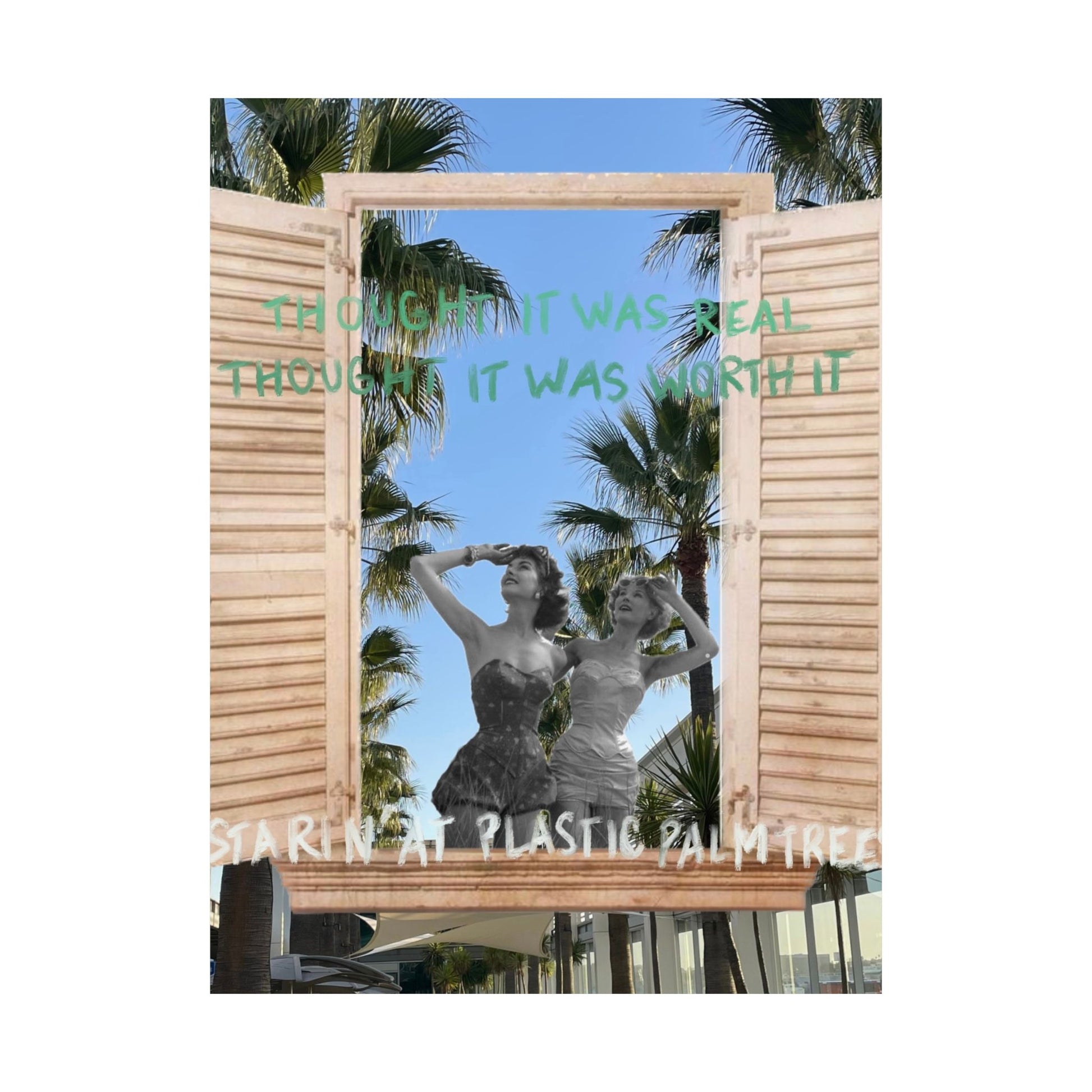 "plastic palm trees" Print