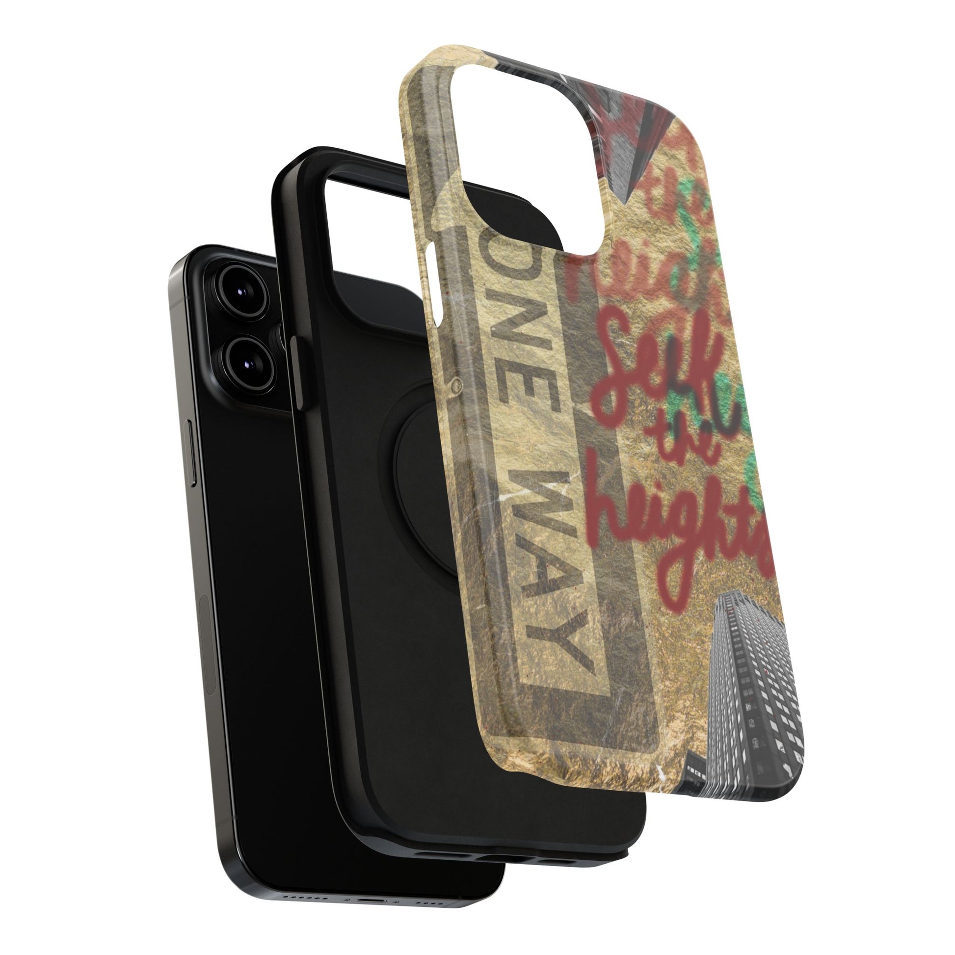 "Seek the Heights"  Gold Phone Case