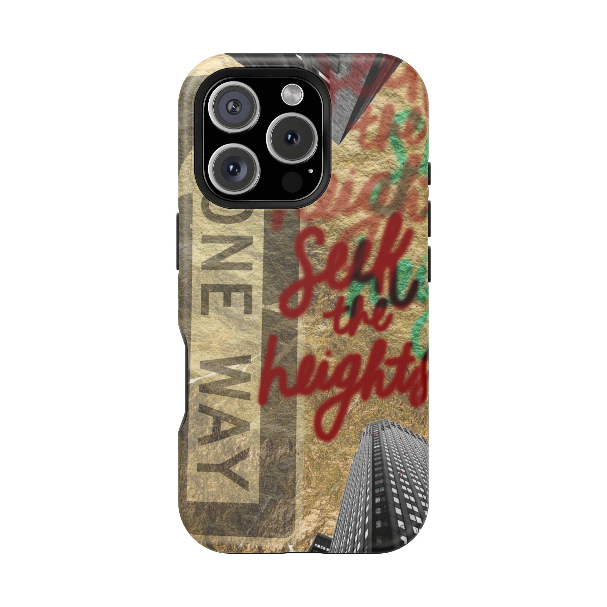 "Seek the Heights"  Gold Phone Case