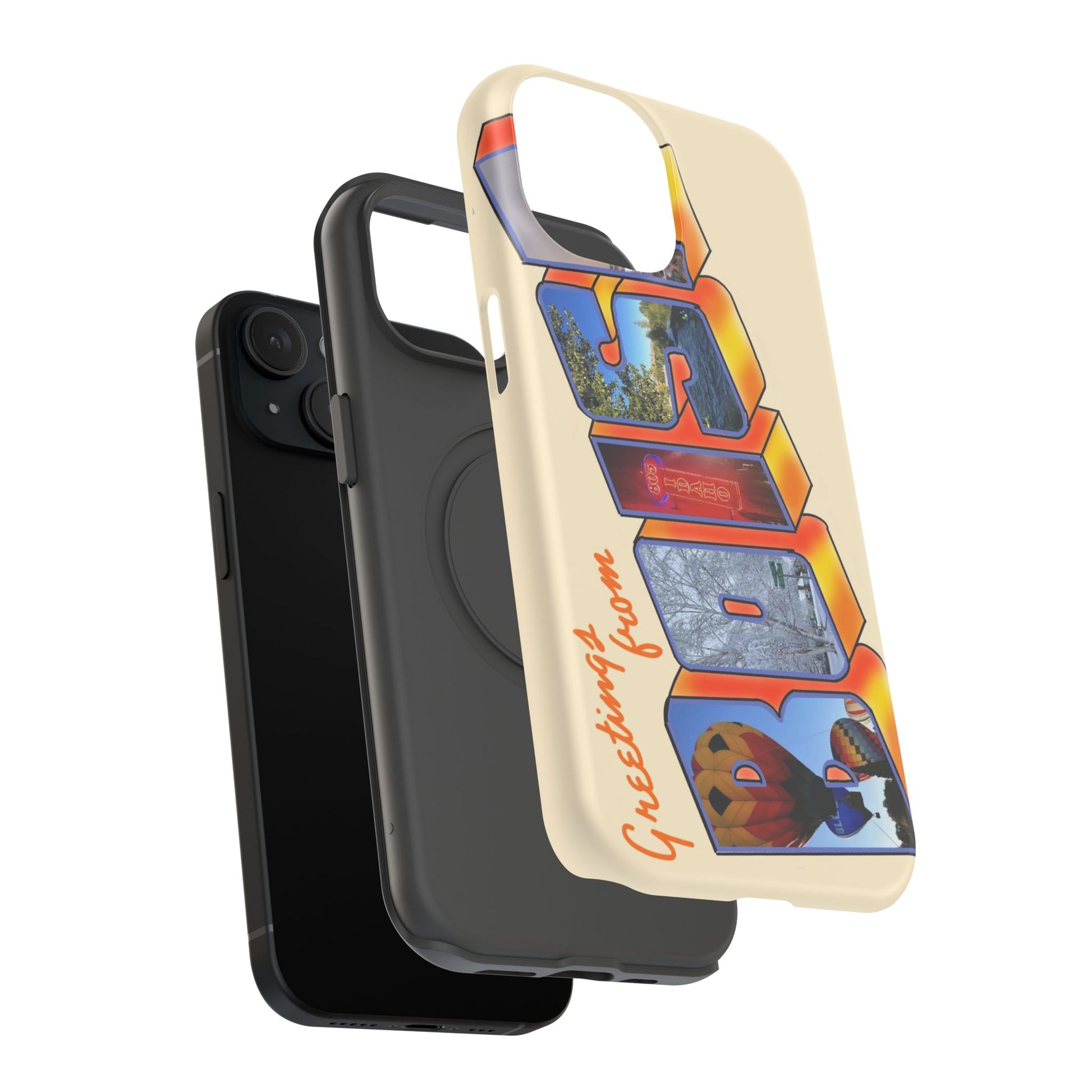 "Greetings from Boise" Orange Phone Case