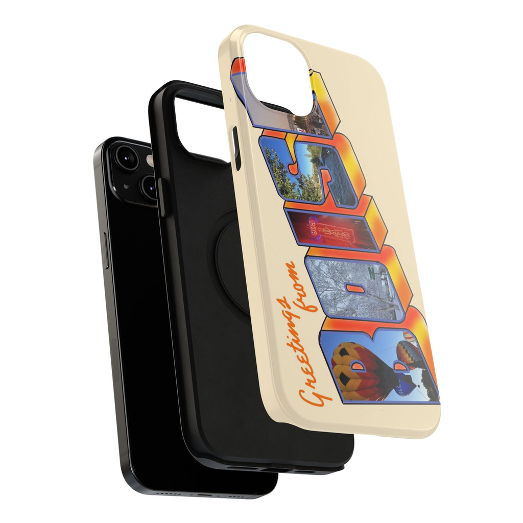 "Greetings from Boise" Orange Phone Case