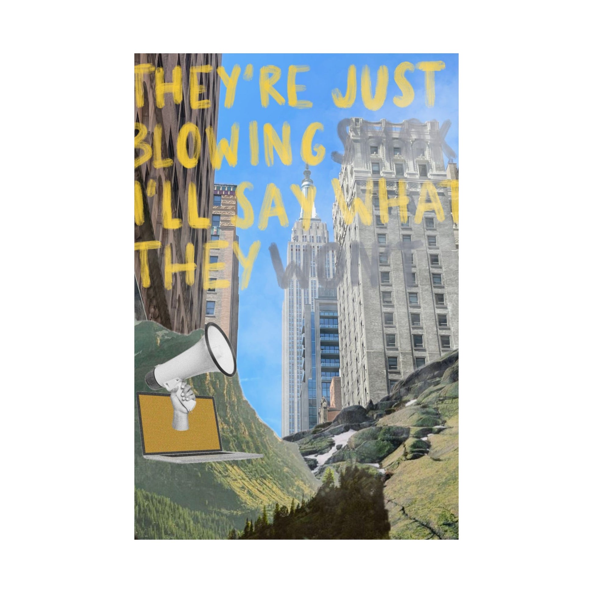 "Blowing Smoke" Print