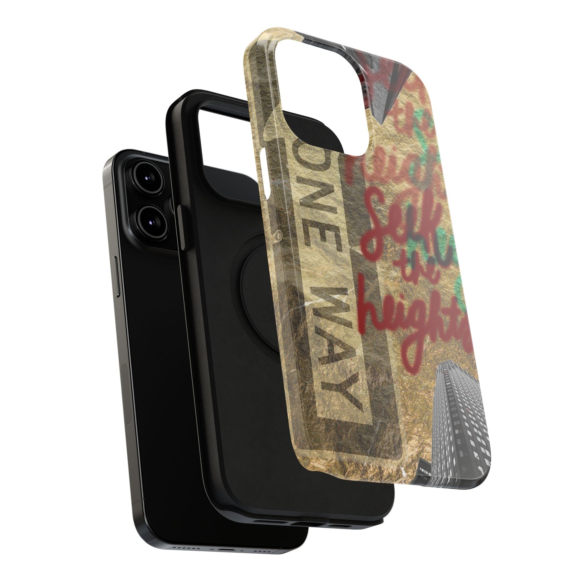 "Seek the Heights"  Gold Phone Case