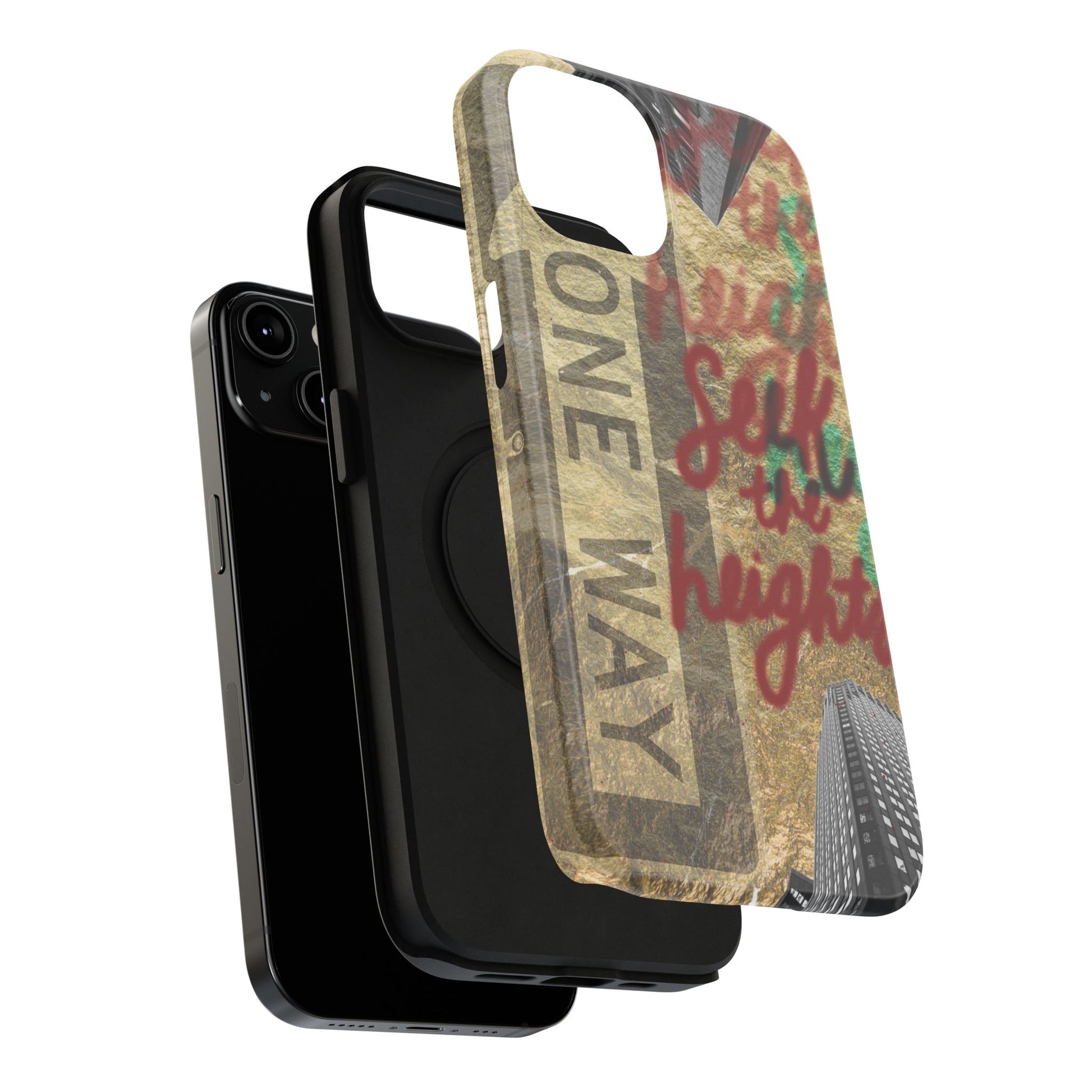 "Seek the Heights"  Gold Phone Case