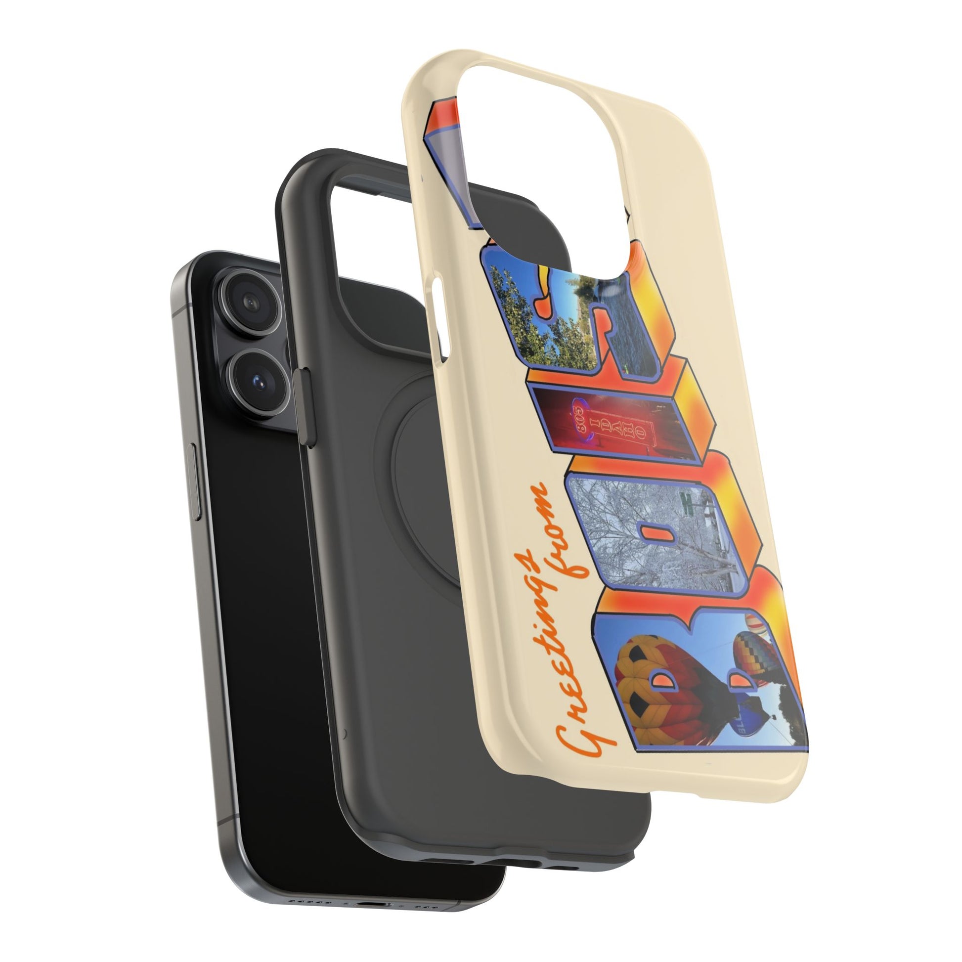 "Greetings from Boise" Orange Phone Case