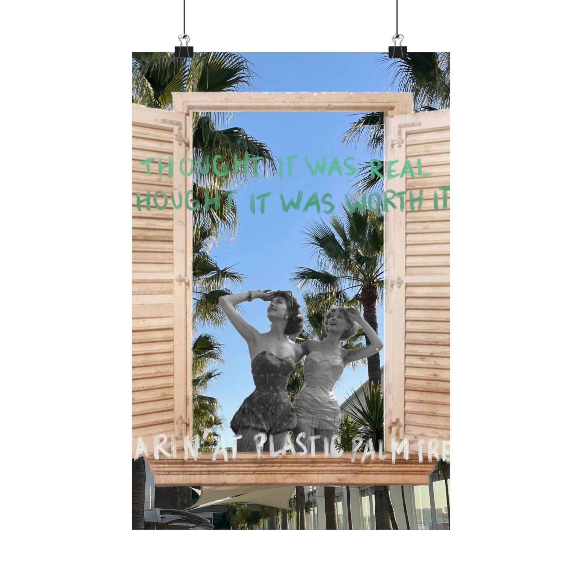 "plastic palm trees" Print
