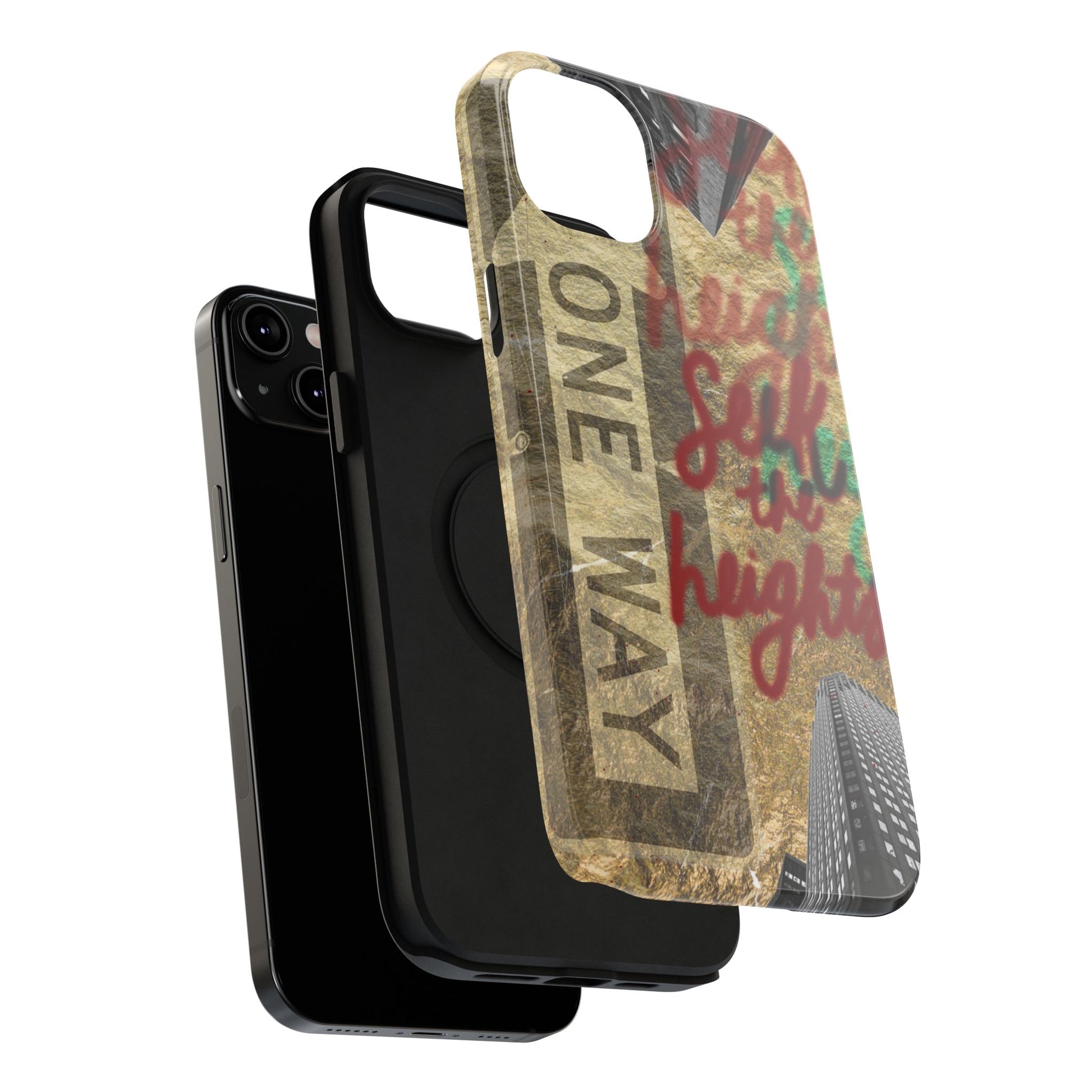 "Seek the Heights"  Gold Phone Case