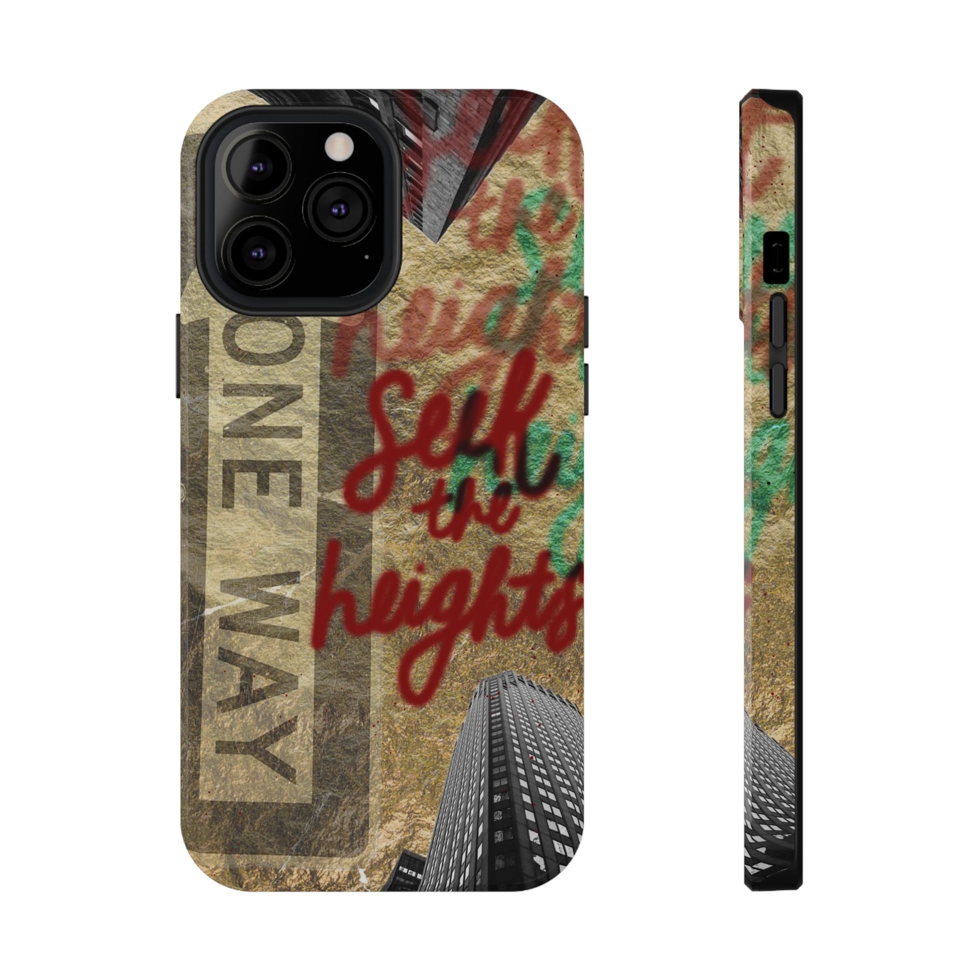"Seek the Heights"  Gold Phone Case