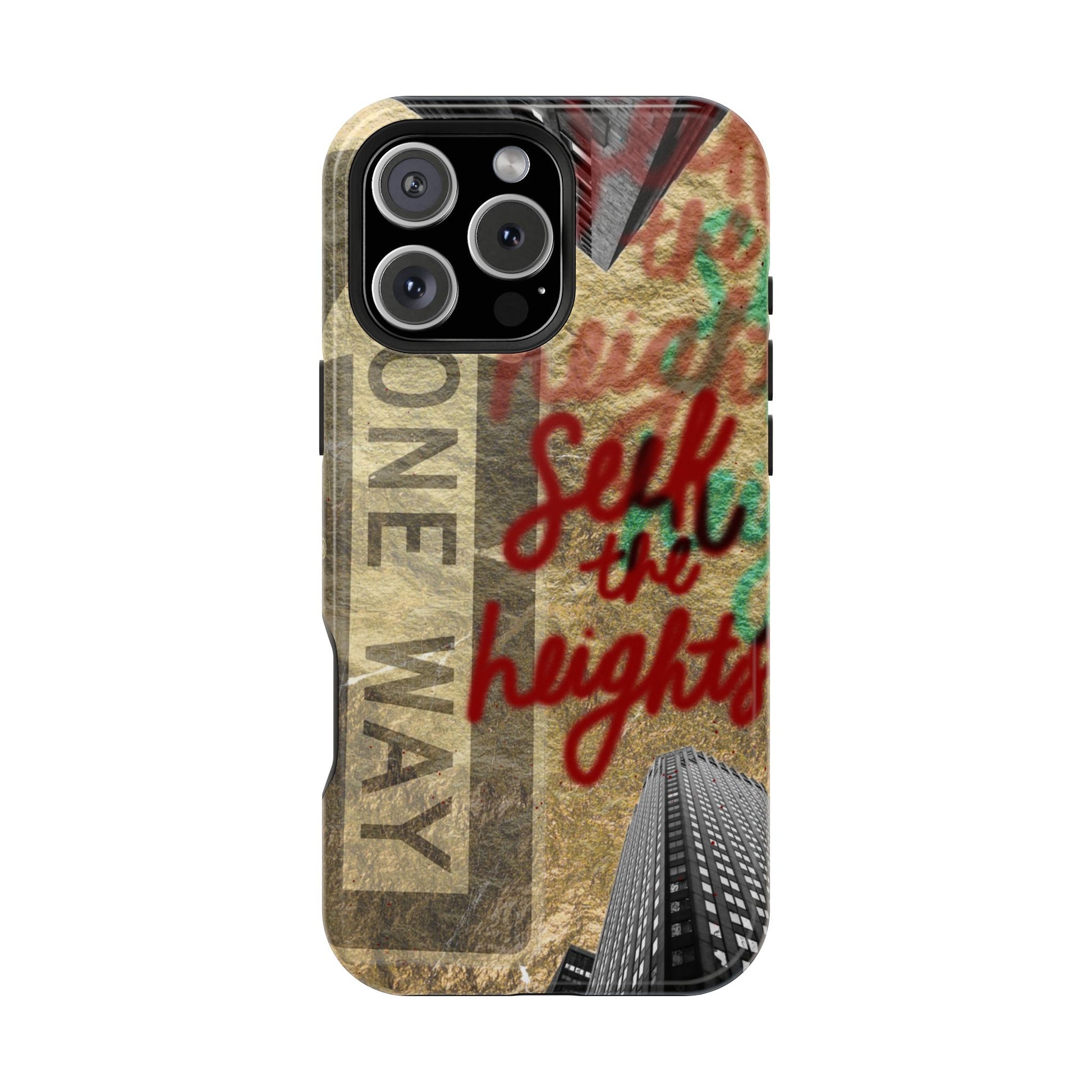 "Seek the Heights"  Gold Phone Case