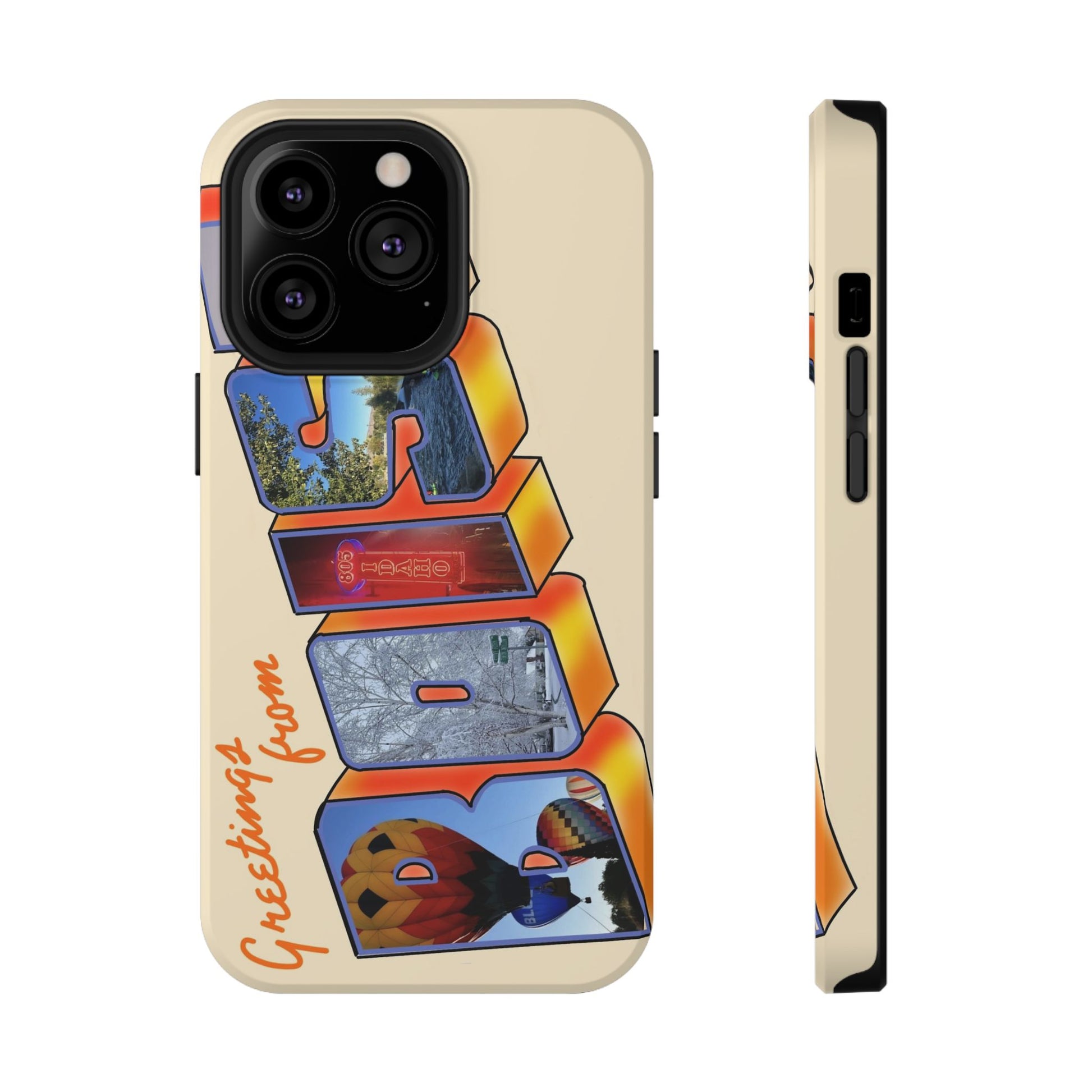 "Greetings from Boise" Orange Phone Case