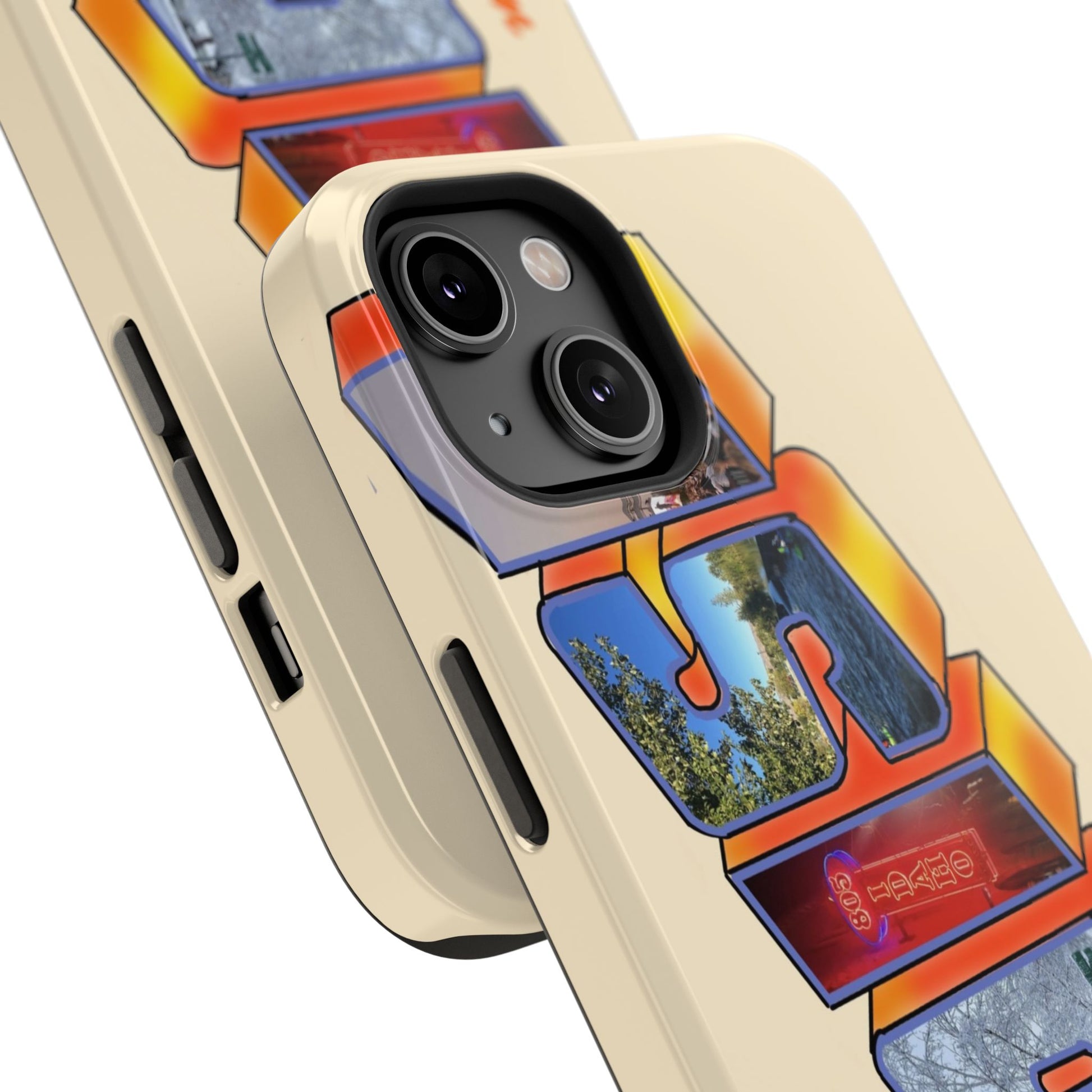 "Greetings from Boise" Orange Phone Case