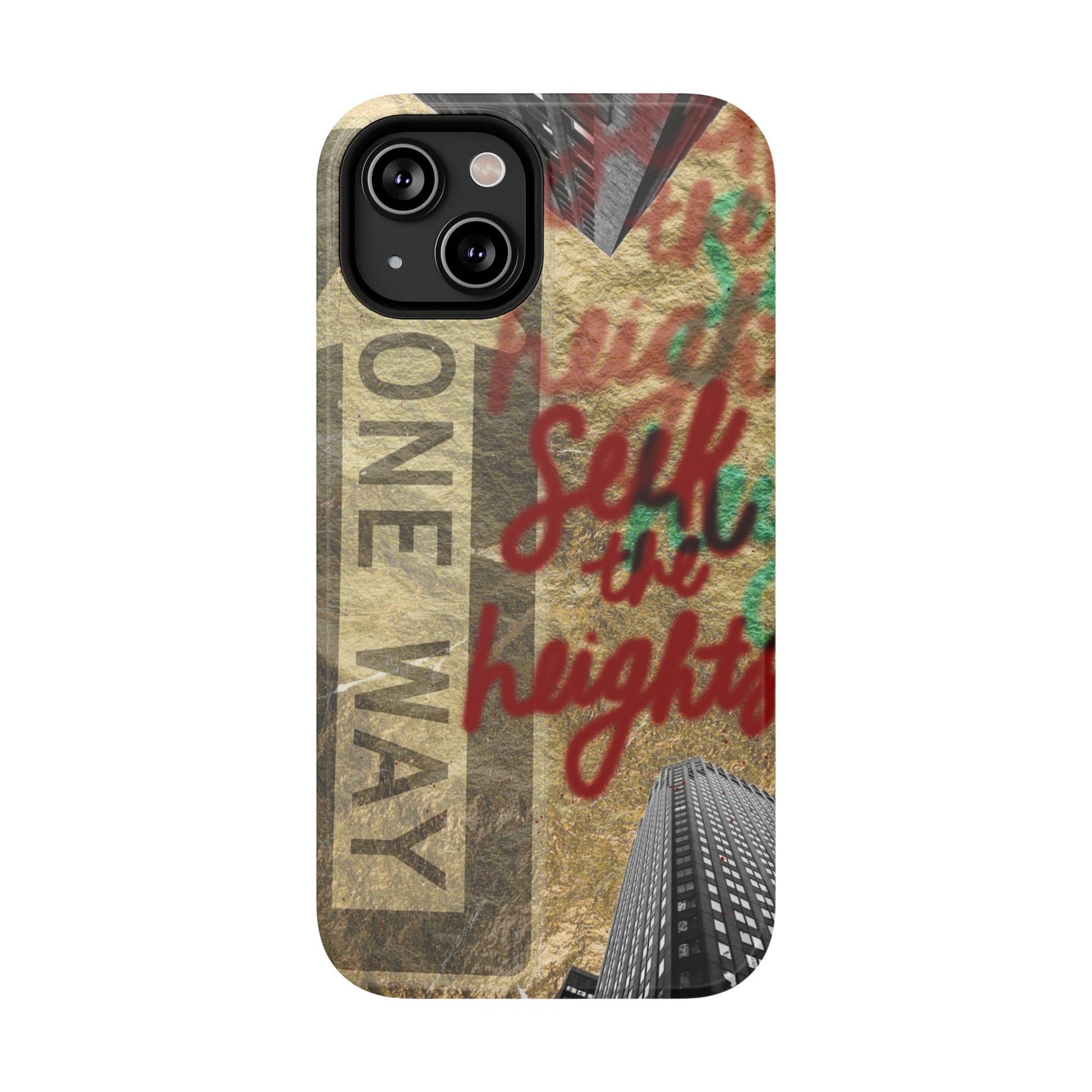 "Seek the Heights"  Gold Phone Case