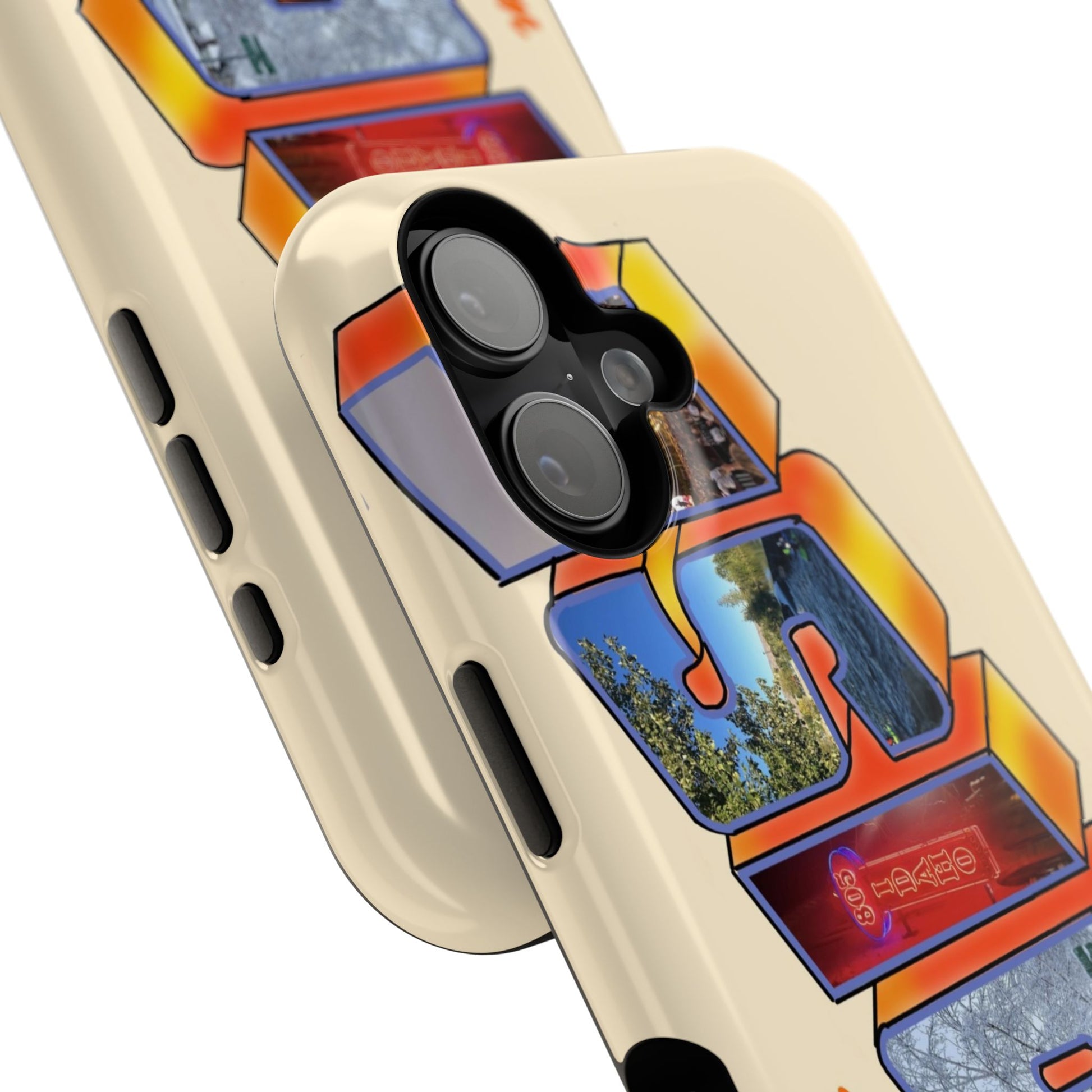"Greetings from Boise" Orange Phone Case