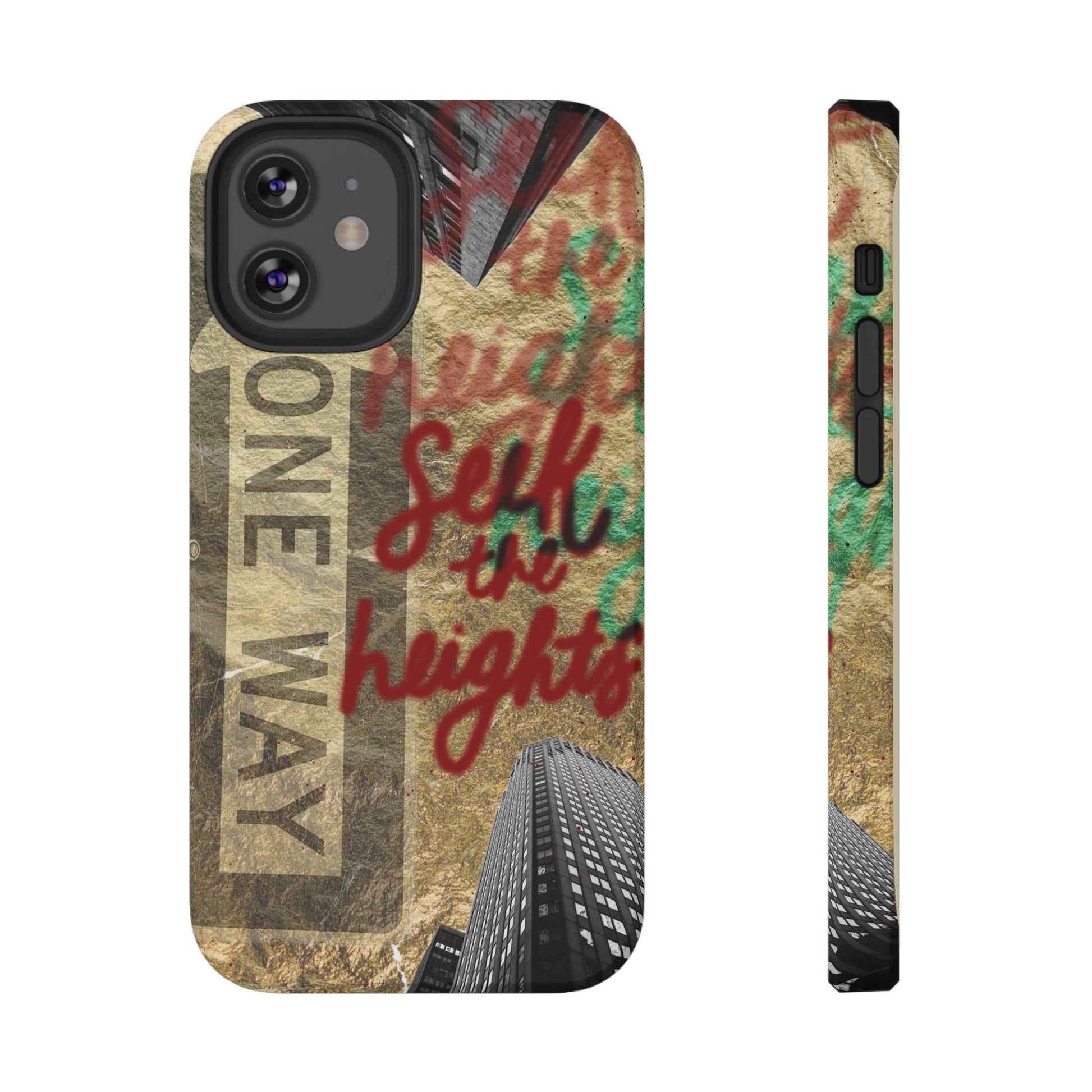 "Seek the Heights"  Gold Phone Case