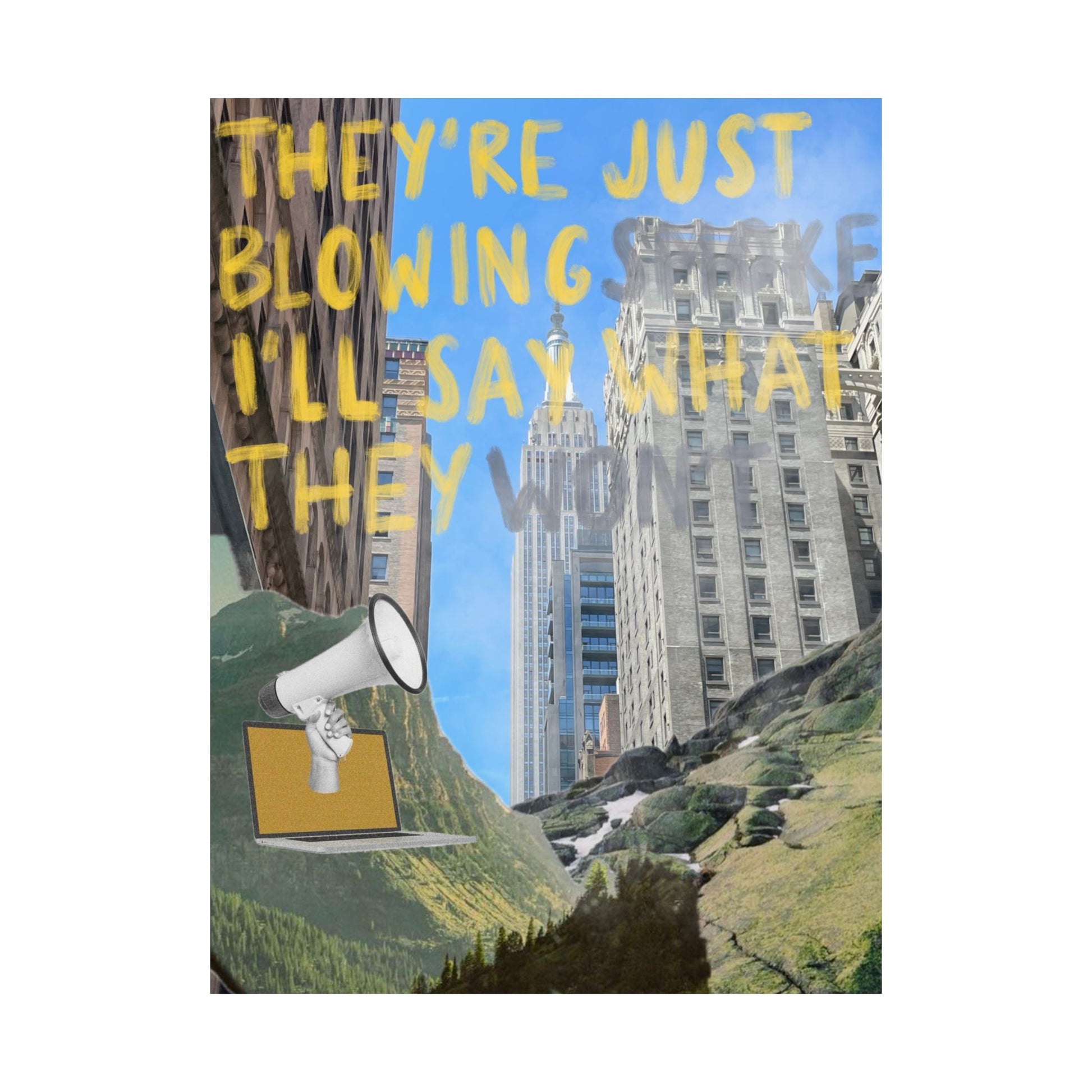 "Blowing Smoke" Print