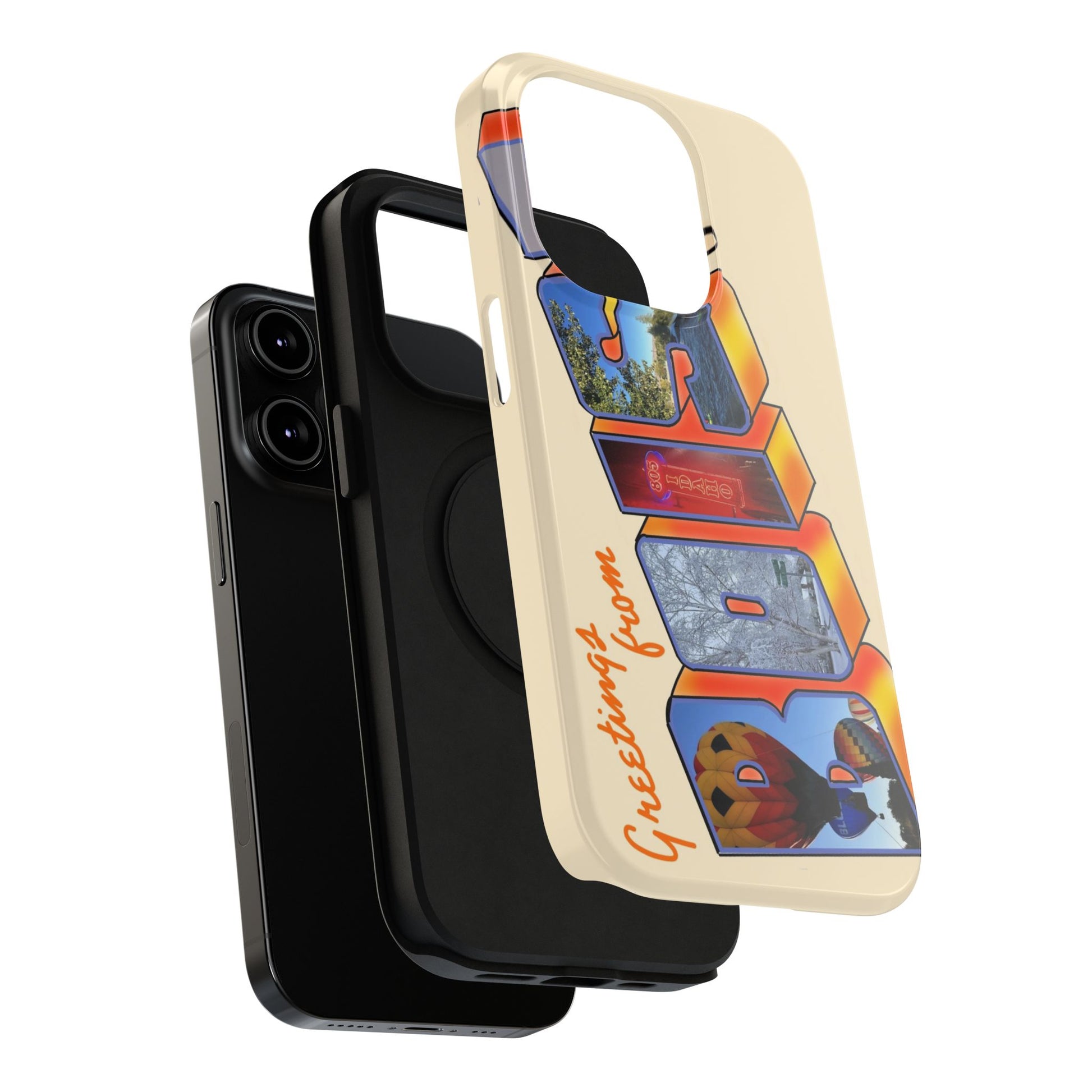 "Greetings from Boise" Orange Phone Case