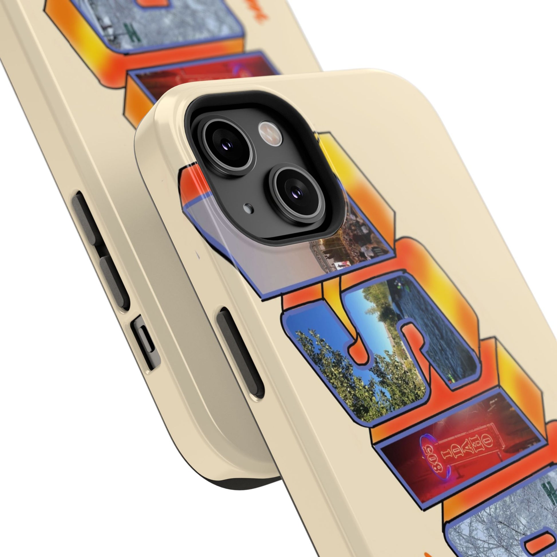 "Greetings from Boise" Orange Phone Case