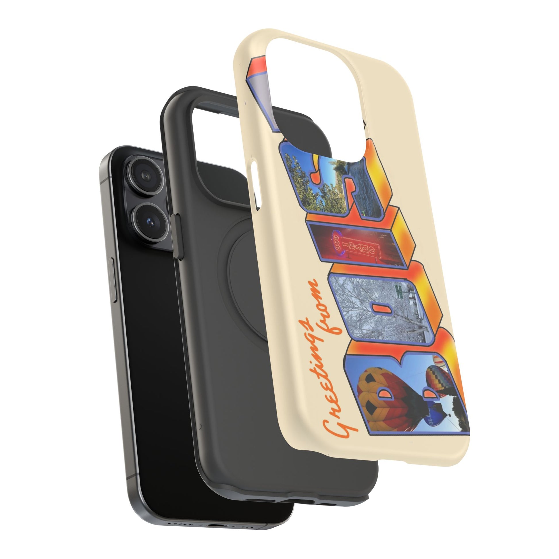 "Greetings from Boise" Orange Phone Case