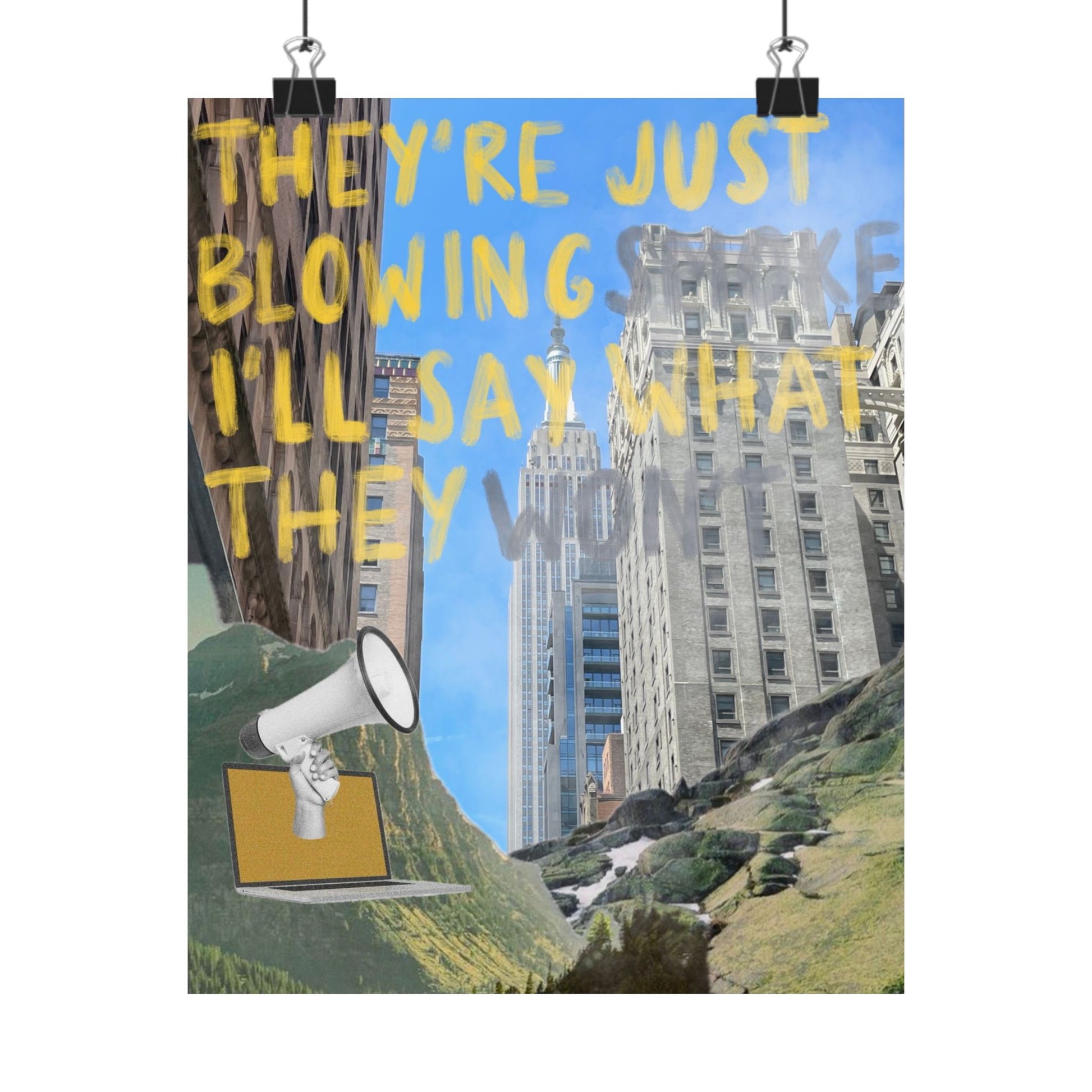 "Blowing Smoke" Print