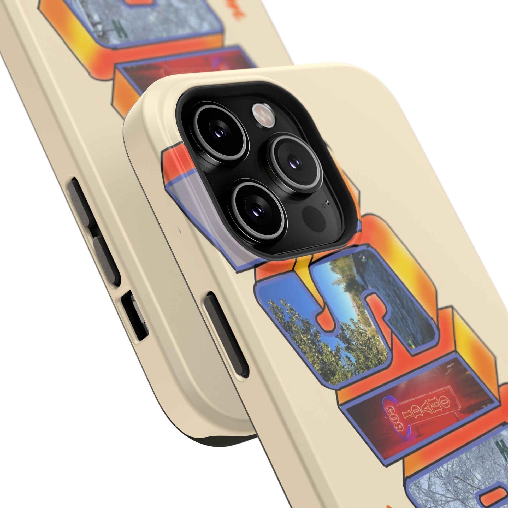 "Greetings from Boise" Orange Phone Case