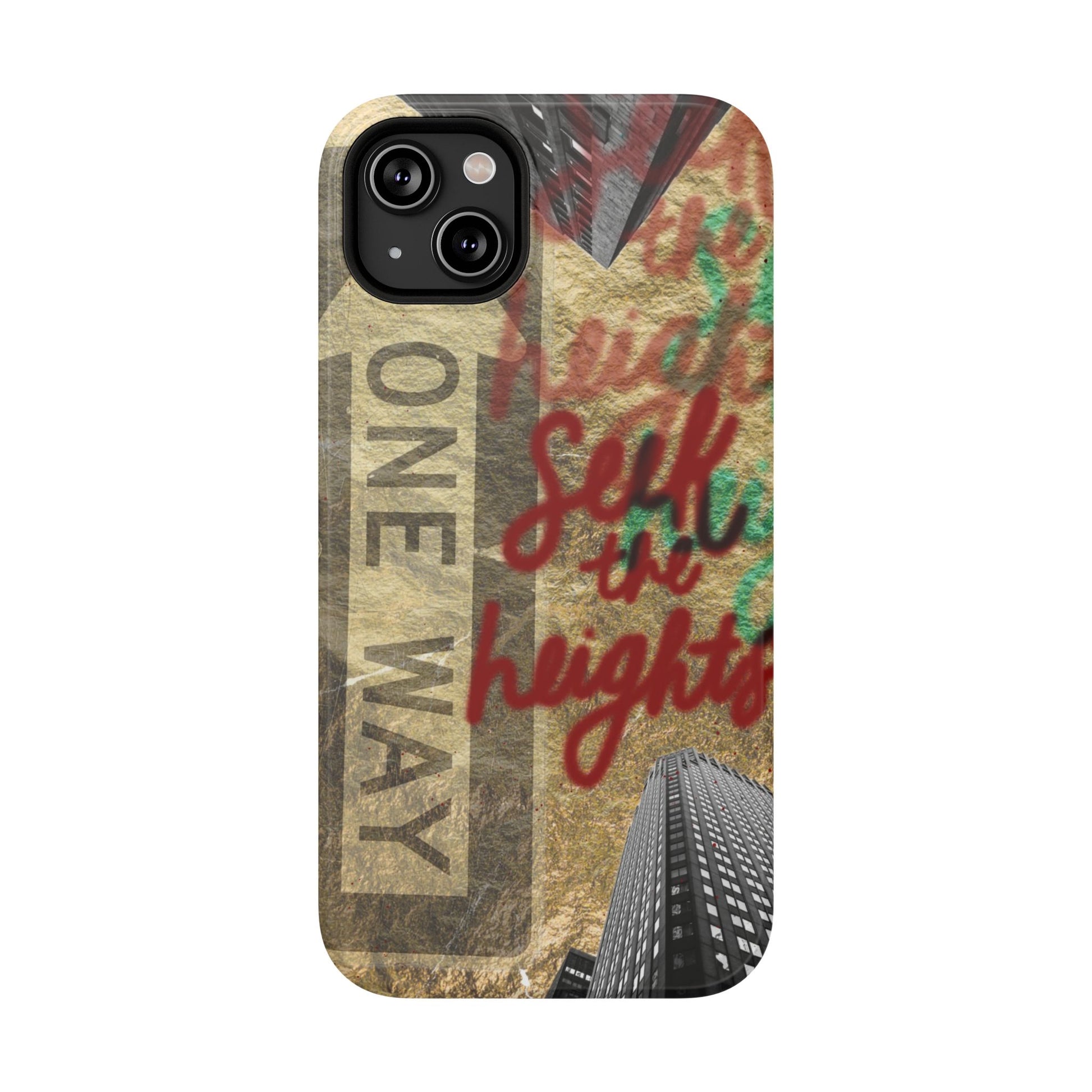 "Seek the Heights"  Gold Phone Case