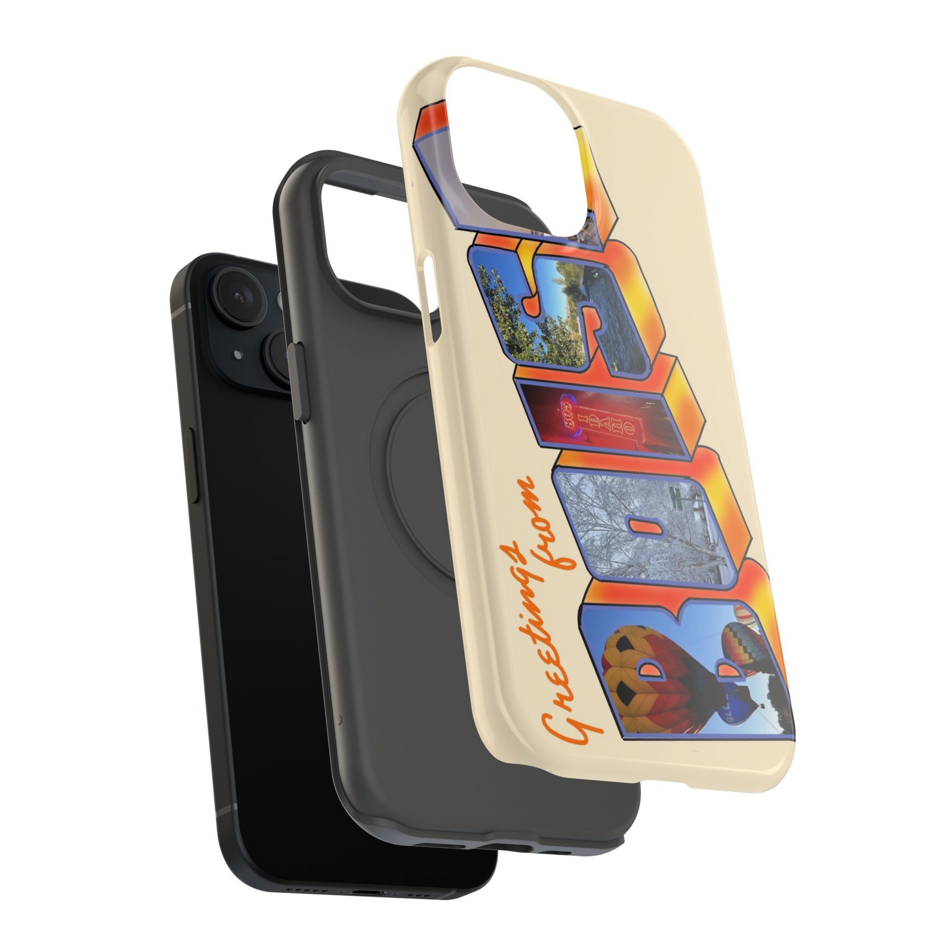 "Greetings from Boise" Orange Phone Case