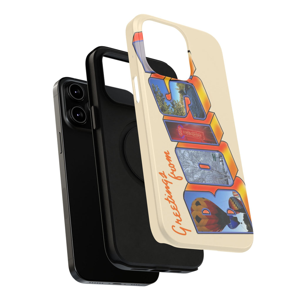 "Greetings from Boise" Orange Phone Case