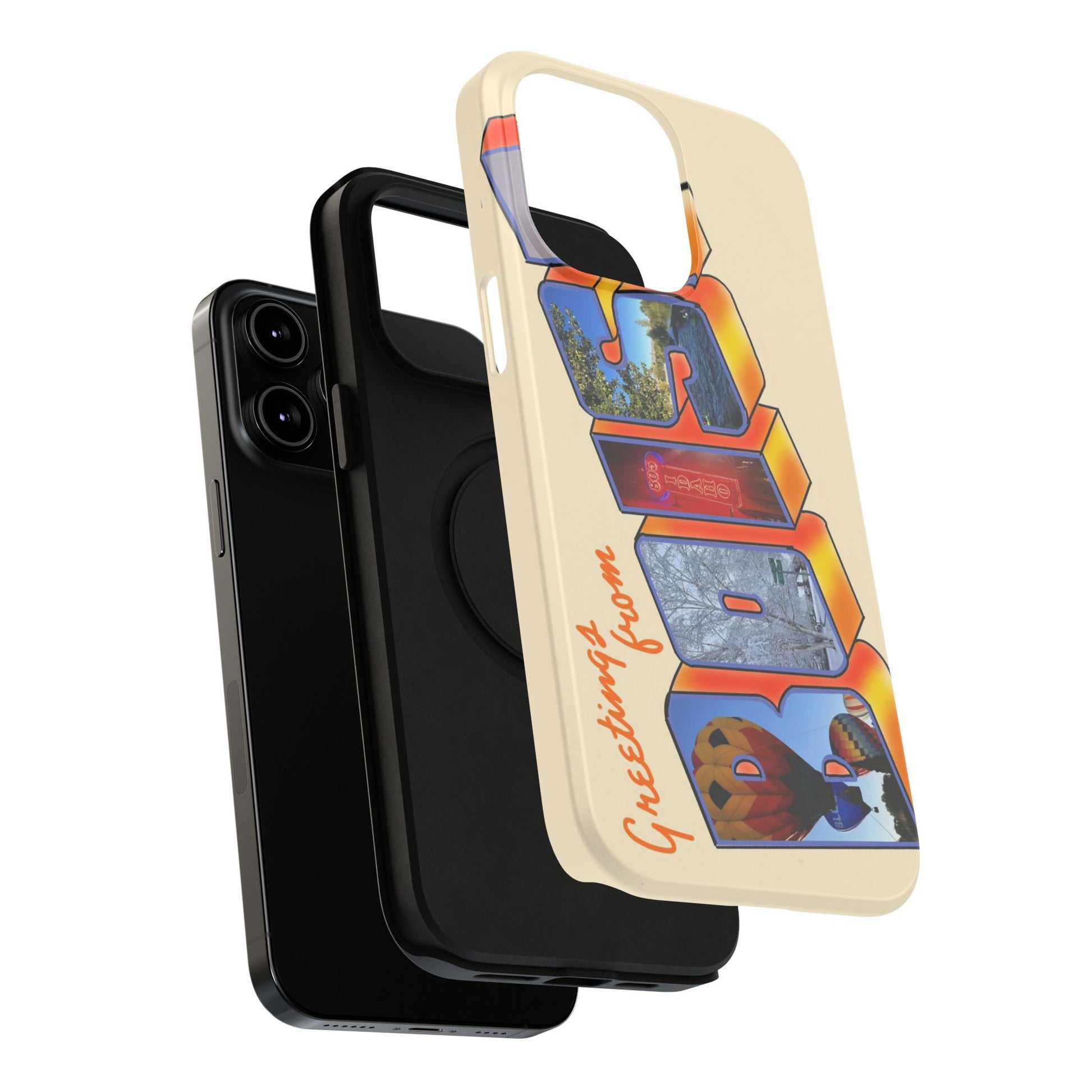 "Greetings from Boise" Orange Phone Case