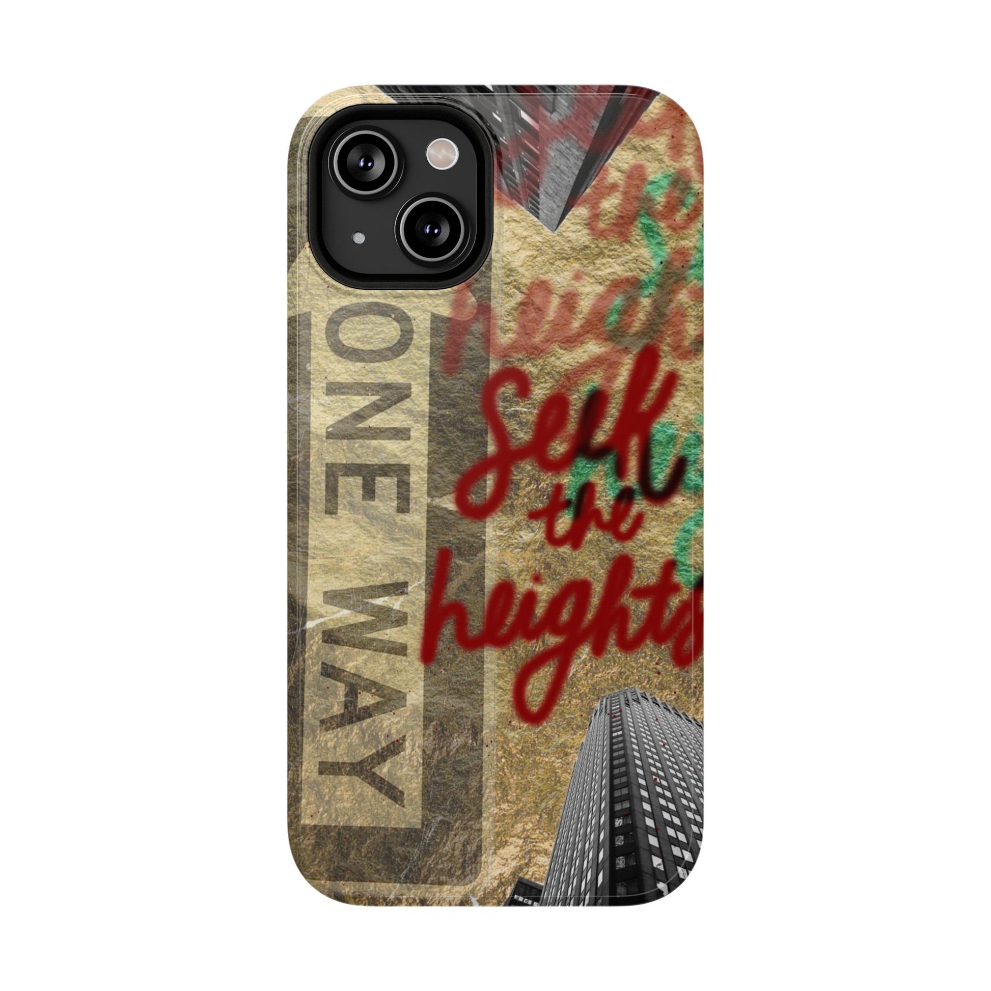 "Seek the Heights"  Gold Phone Case