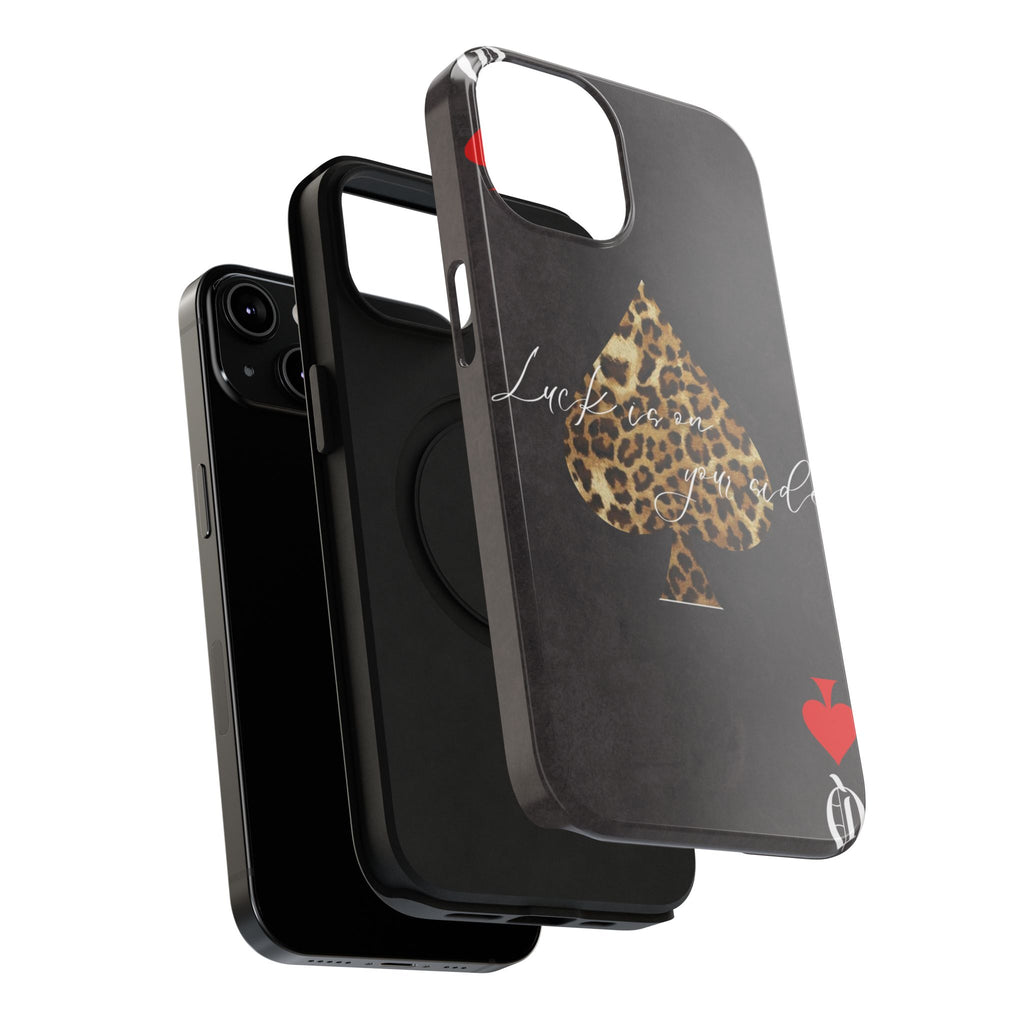 "Luck Is On Your Side" Cheetah Phone Case