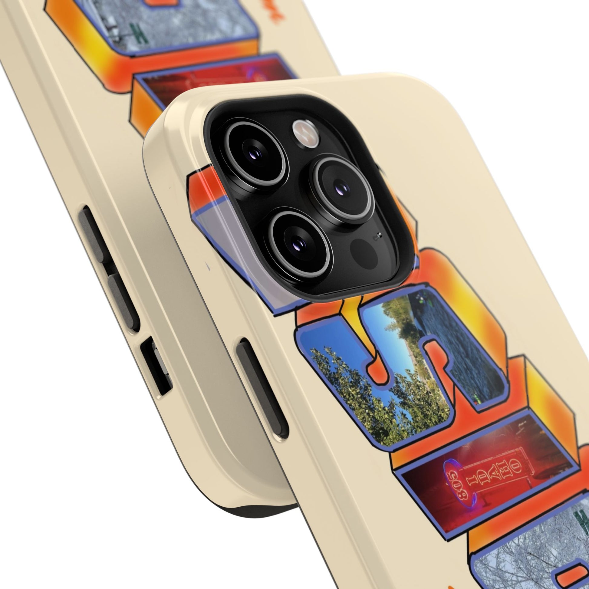"Greetings from Boise" Orange Phone Case