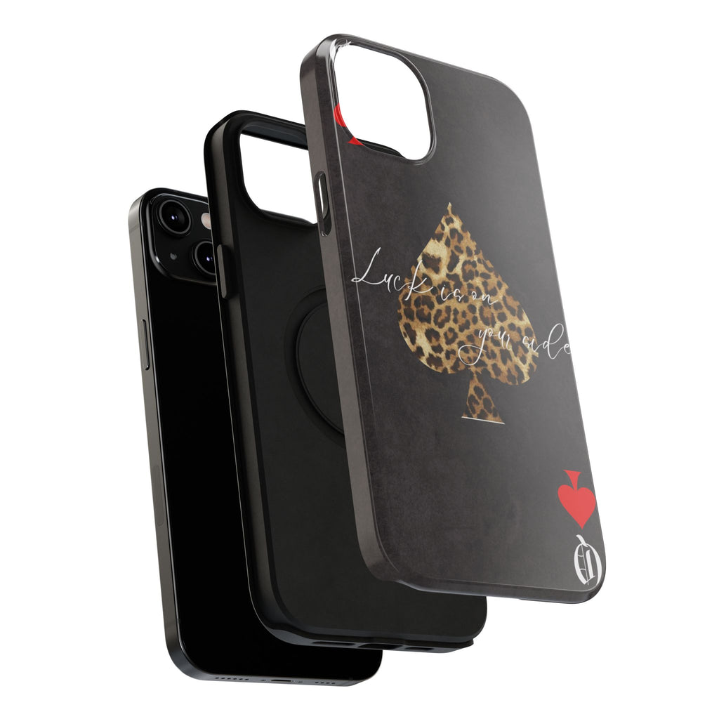 "Luck Is On Your Side" Cheetah Phone Case