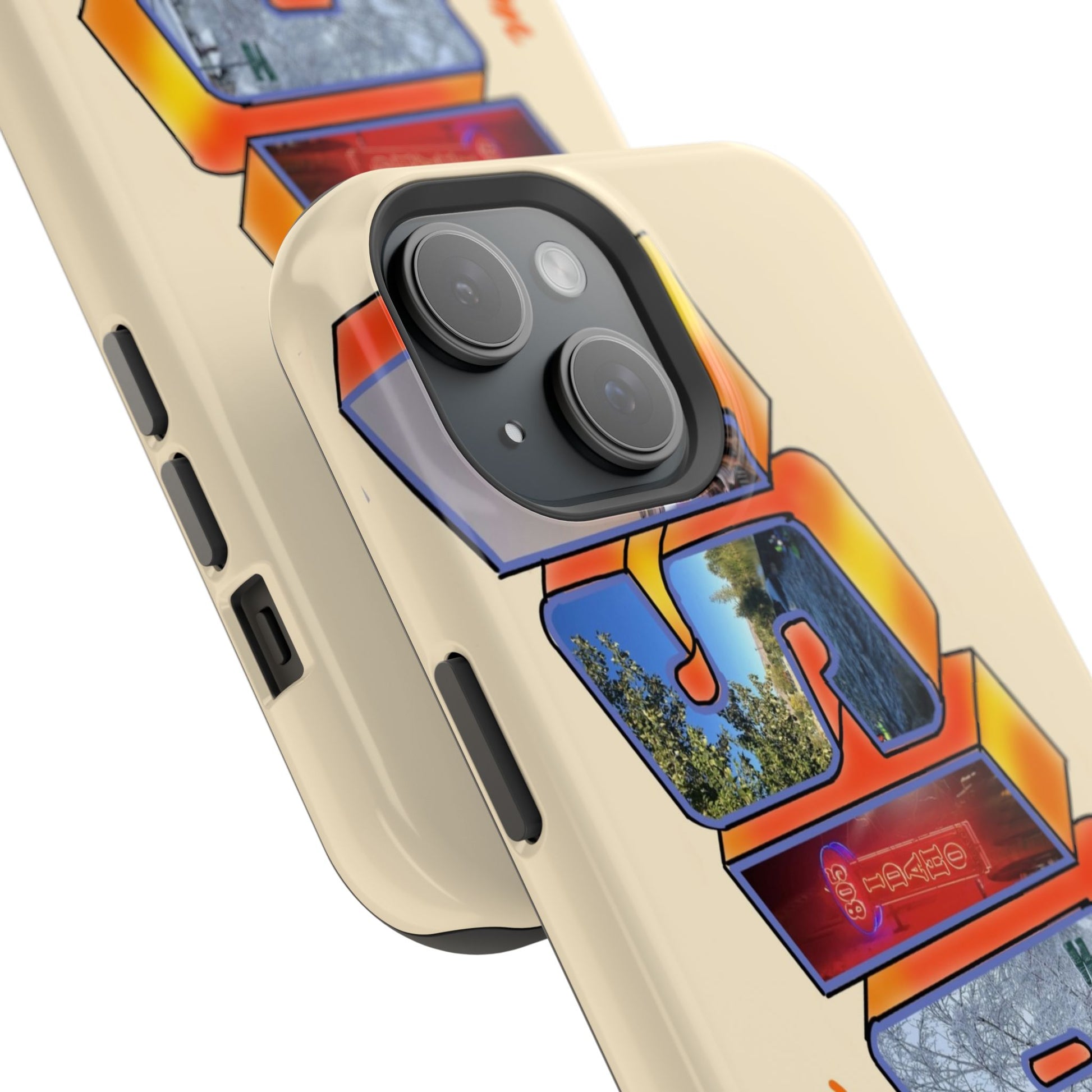 "Greetings from Boise" Orange Phone Case