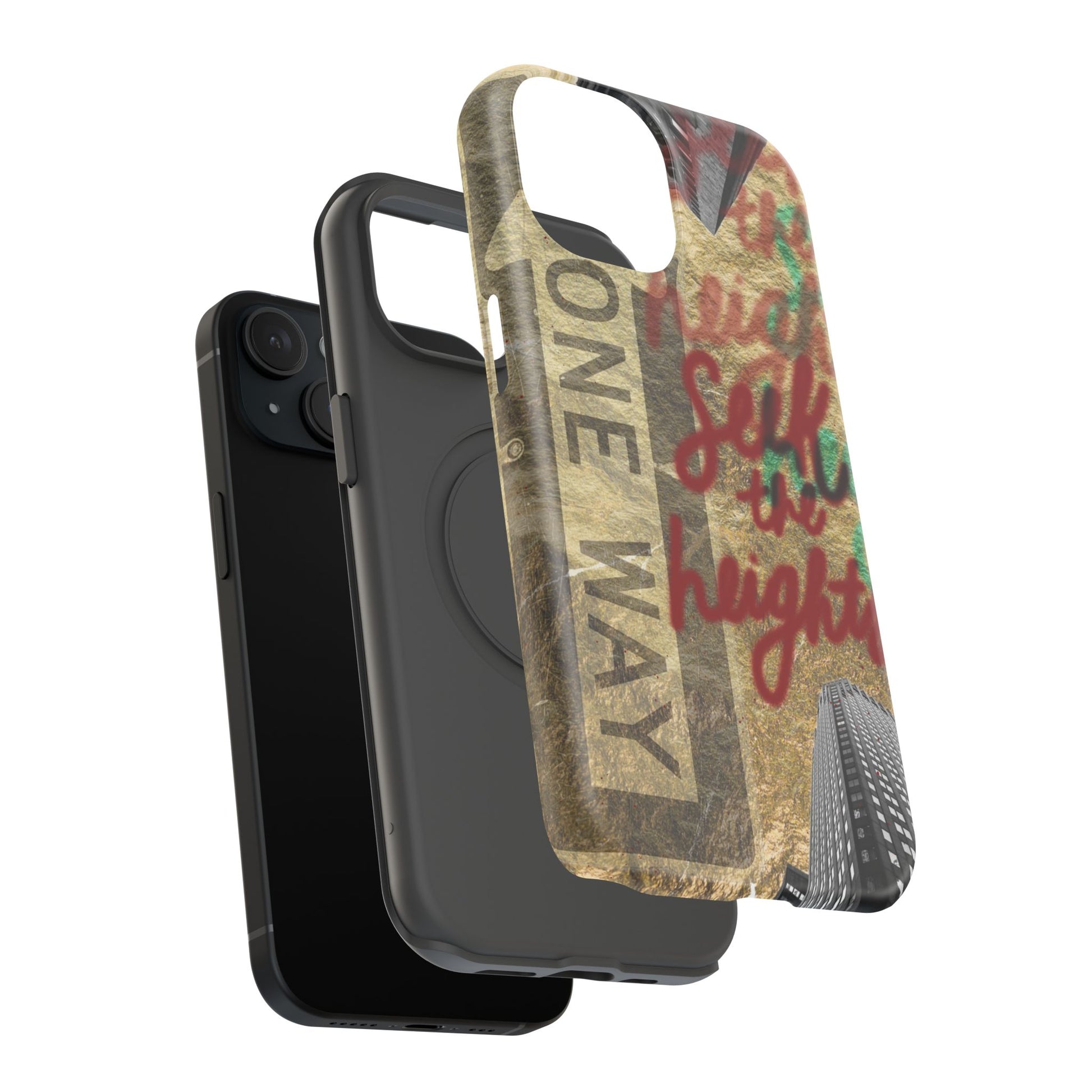 "Seek the Heights"  Gold Phone Case